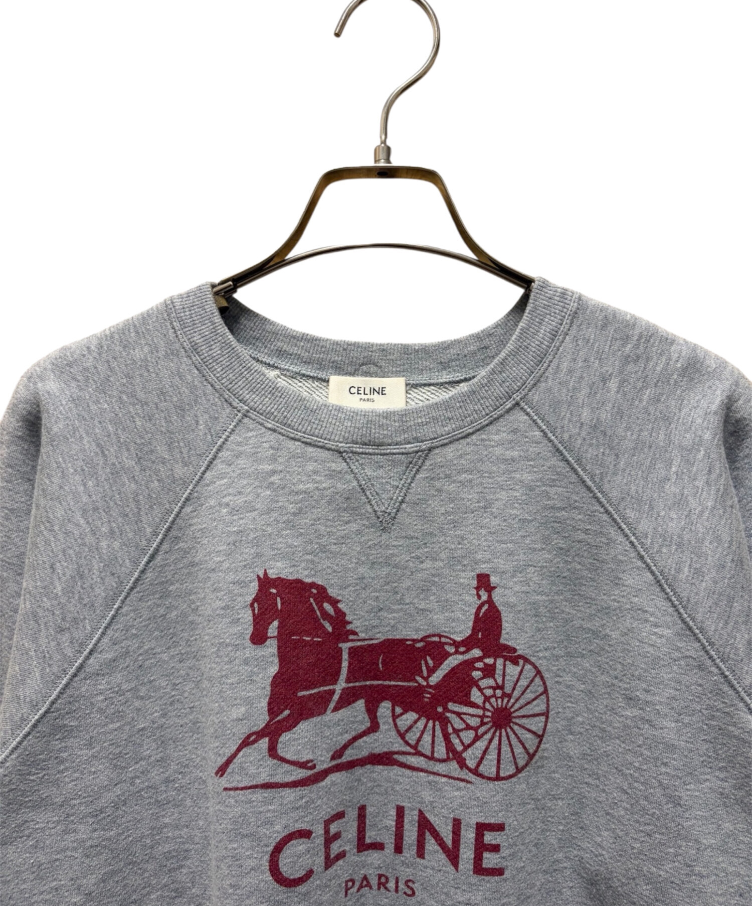 本物　正規品　CELINE★セリーヌ　ロゴスウェット 中古・古着通販】CELINE (セリーヌ) カシミヤ混サルキーロゴスウェット