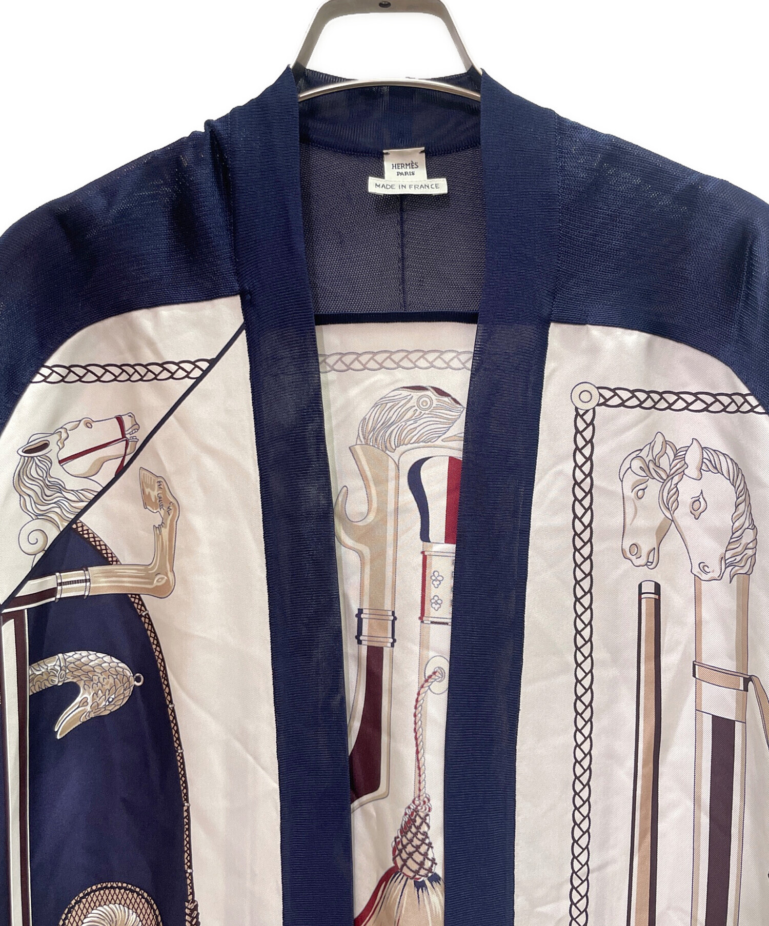 中古・古着通販】HERMES (エルメス) ツイルレーヌカーディガン