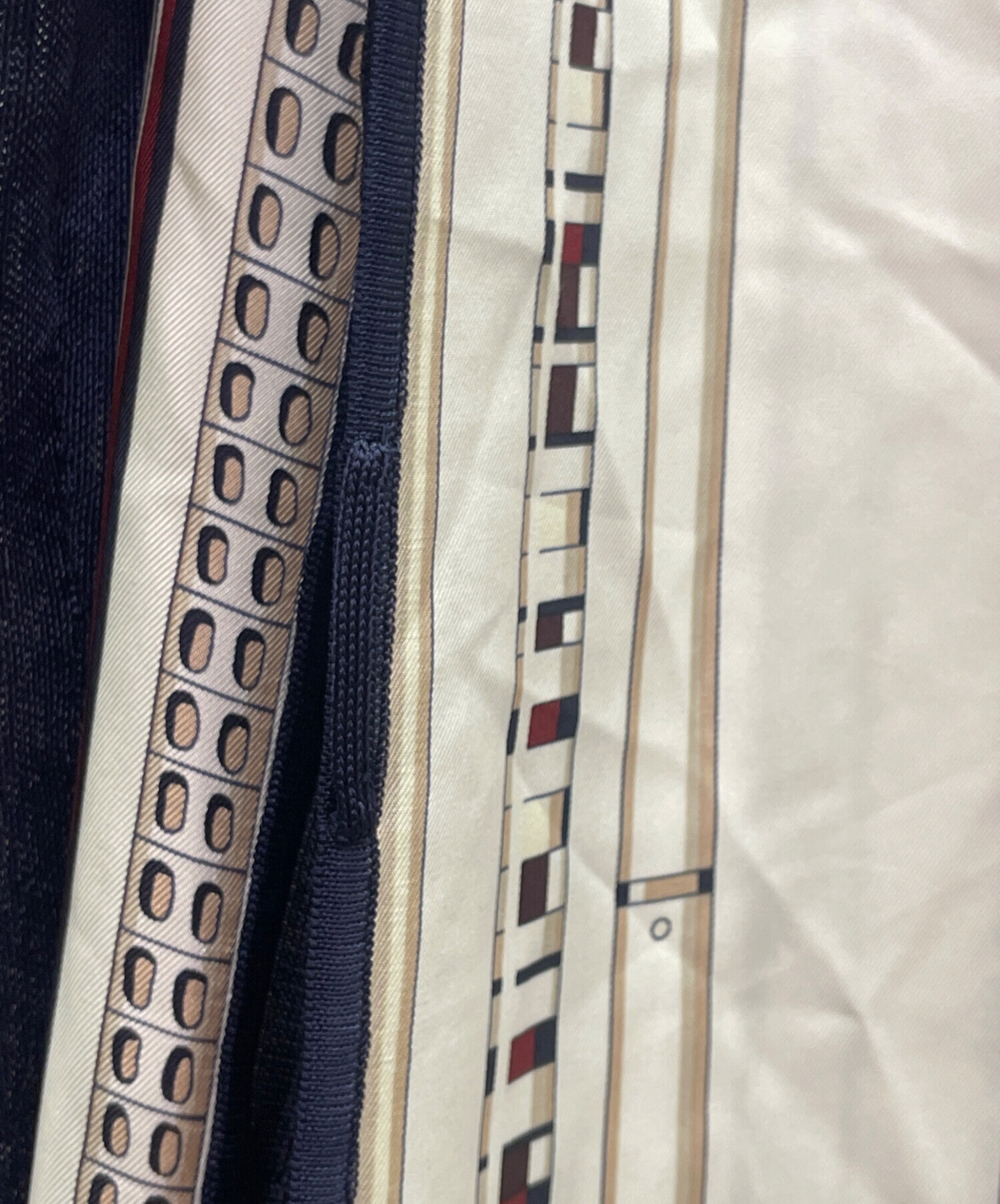 希少★HERMES★マルジェラ期 ツイルレーヌカーディガン シルクスカーフ柄★L 中古・古着通販】HERMES (エルメス) ツイルレーヌカーディガン