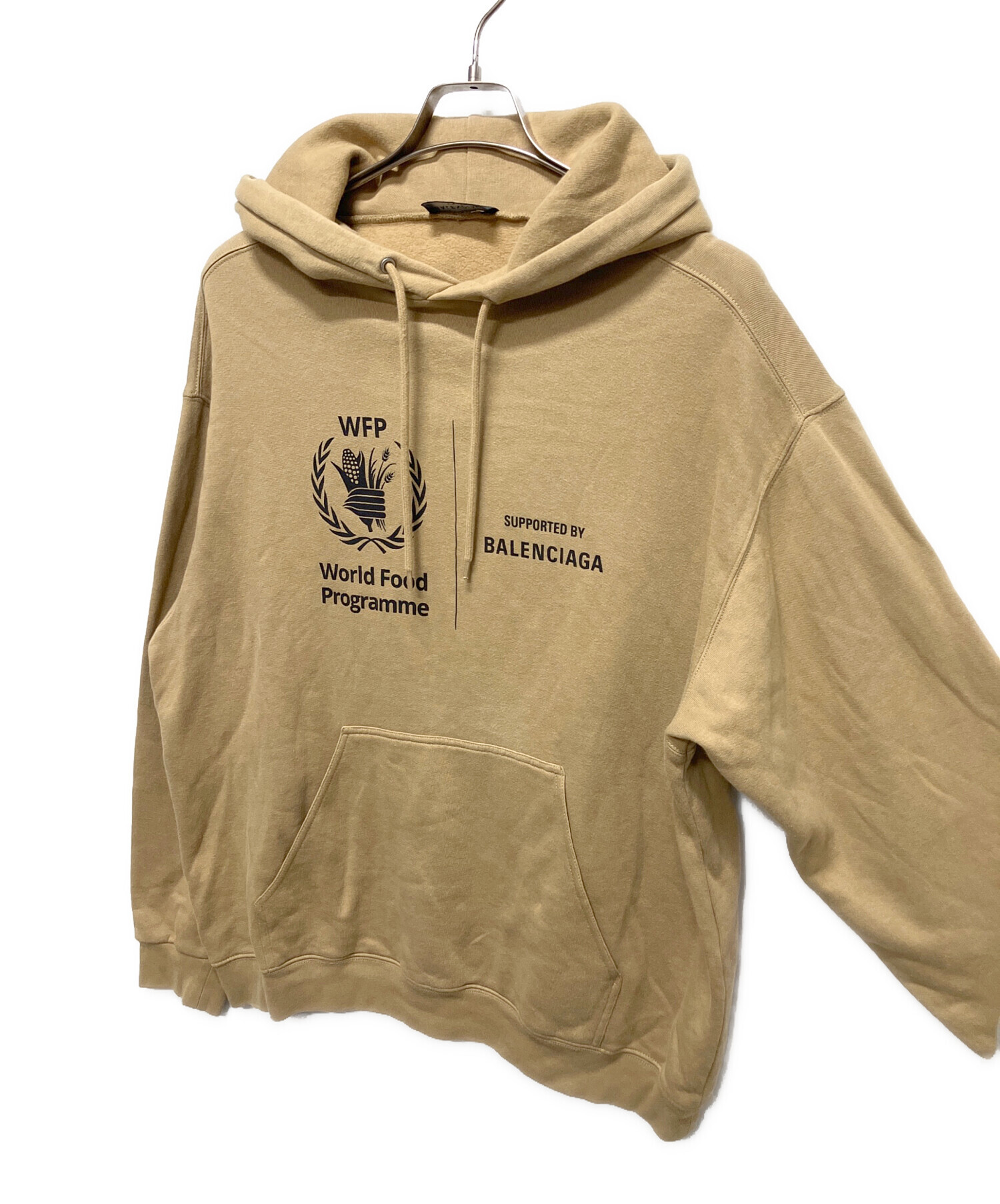 中古・古着通販】BALENCIAGA (バレンシアガ) WFPロゴパーカー ブラウン 