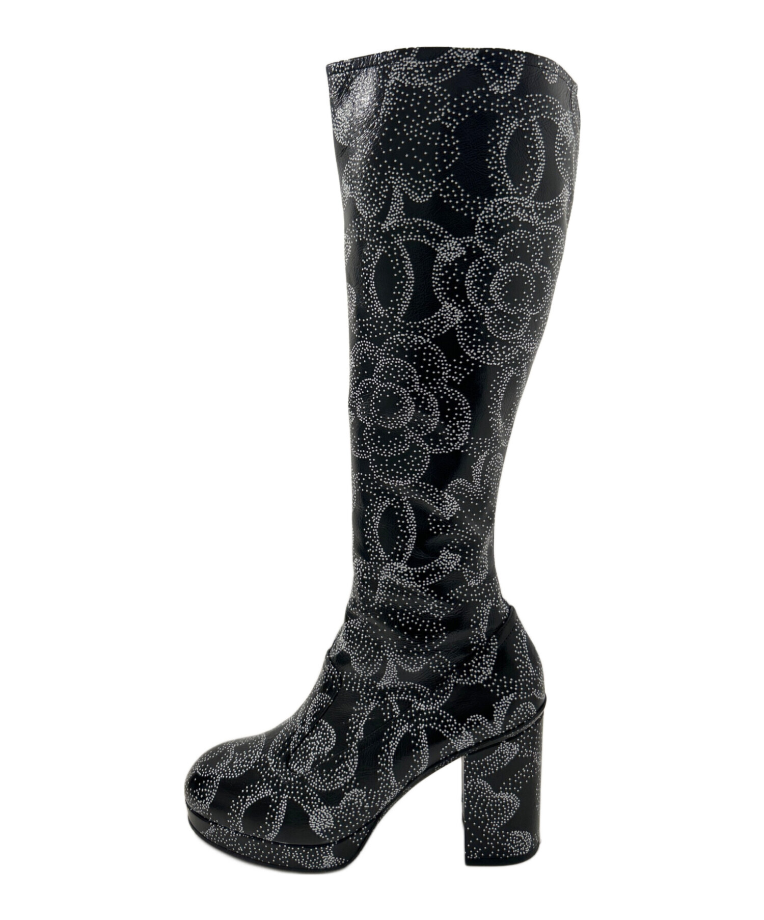 中古・古着通販】CHANEL (シャネル) CHANEL Camelia long boots 
