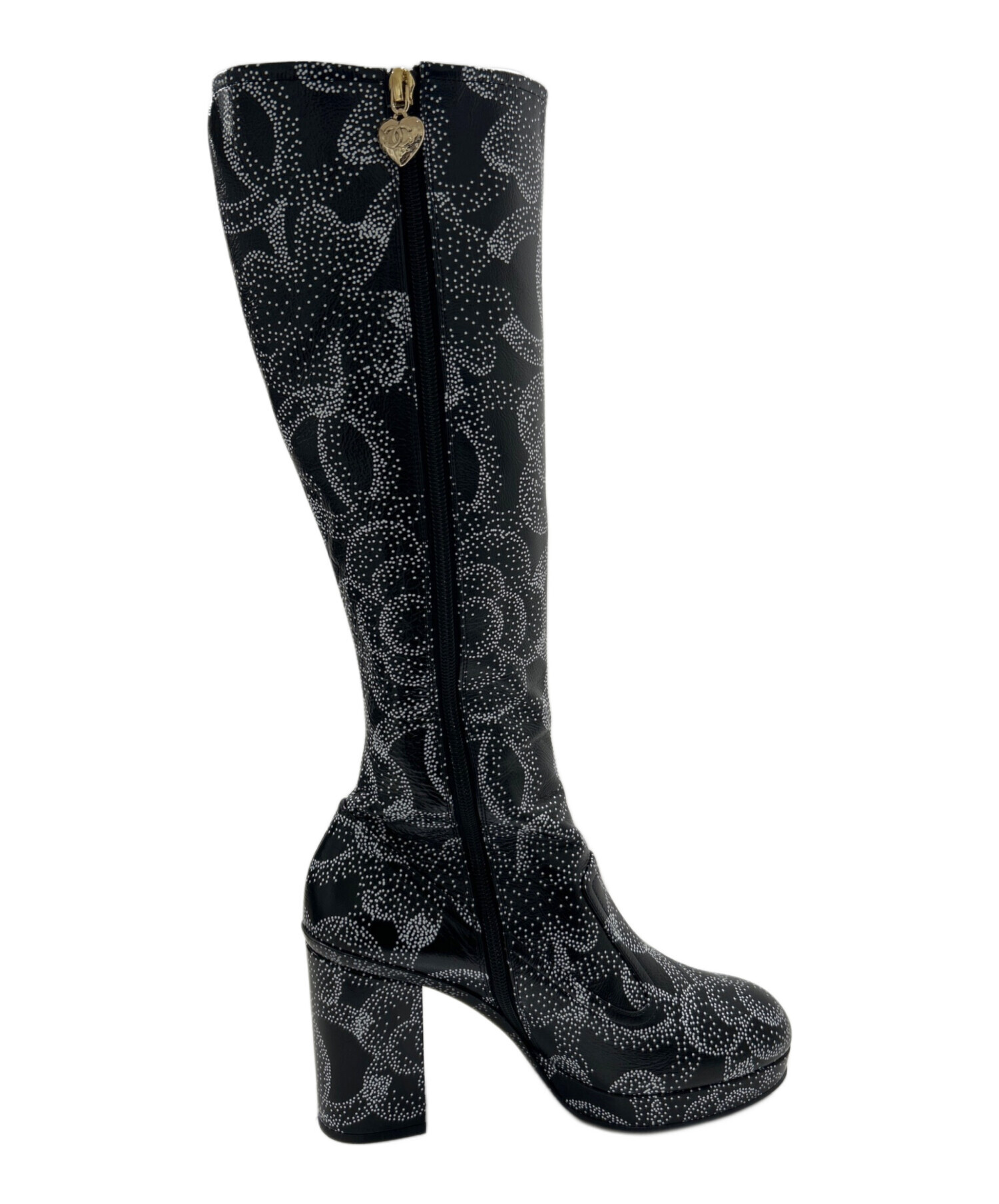 CHANEL 2024年　秋冬　カメリア　ロングブーツ　37 サイズ 中古・古着通販】CHANEL (シャネル) CHANEL Camelia long boots
