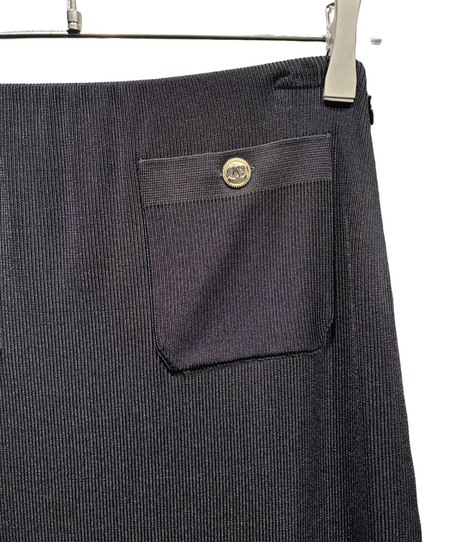 中古・古着通販】CHANEL (シャネル) ココボタンニットスカート