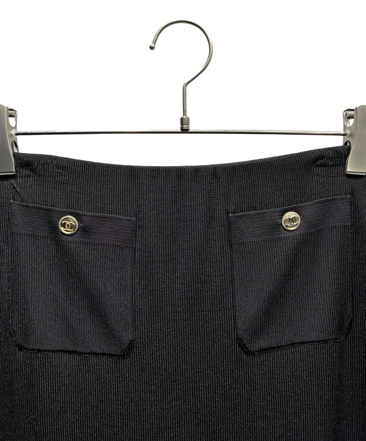 中古・古着通販】CHANEL (シャネル) ココボタンニットスカート