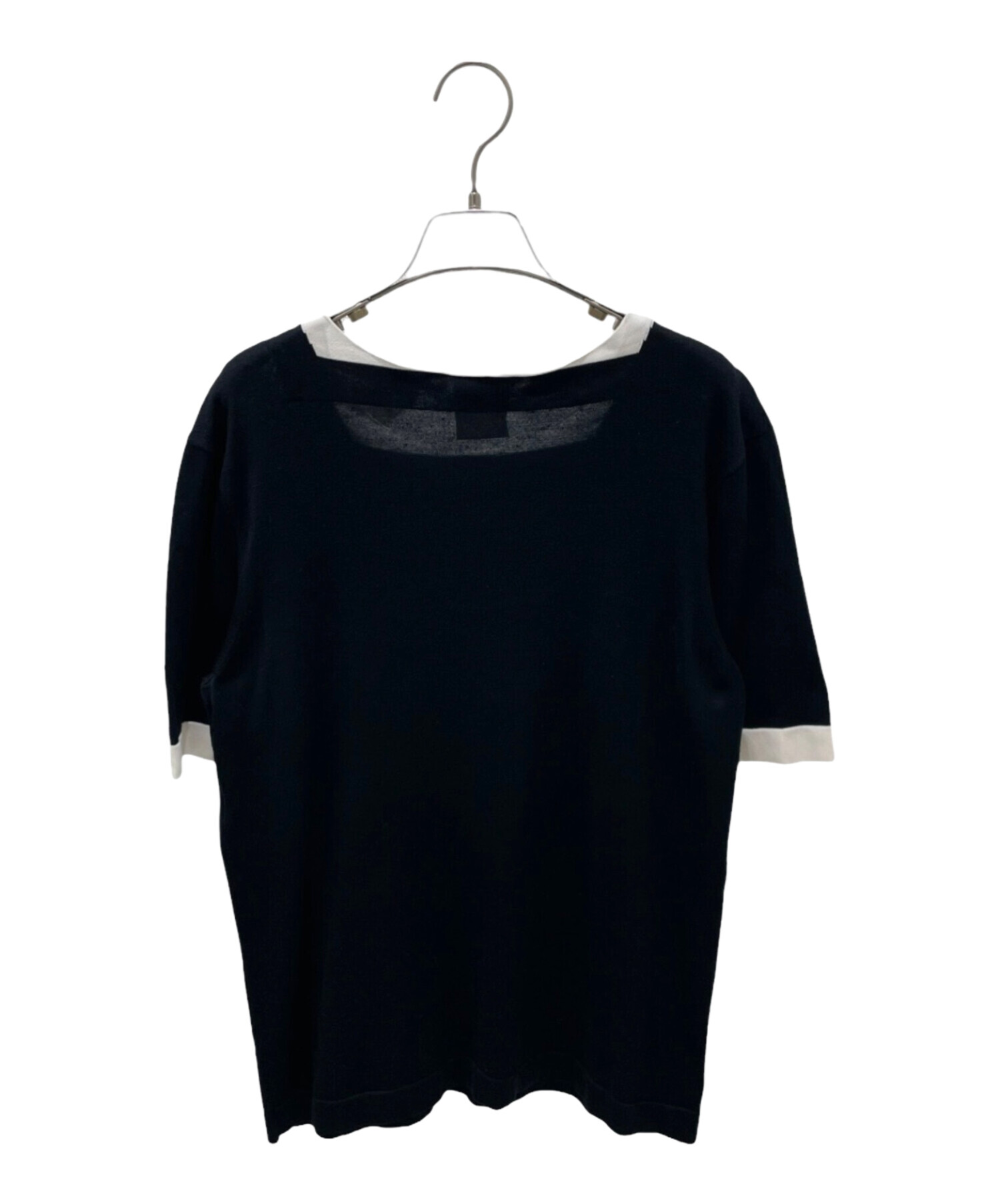 中古・古着通販】CHANEL (シャネル) P44 シルク混半袖ニット ホワイト