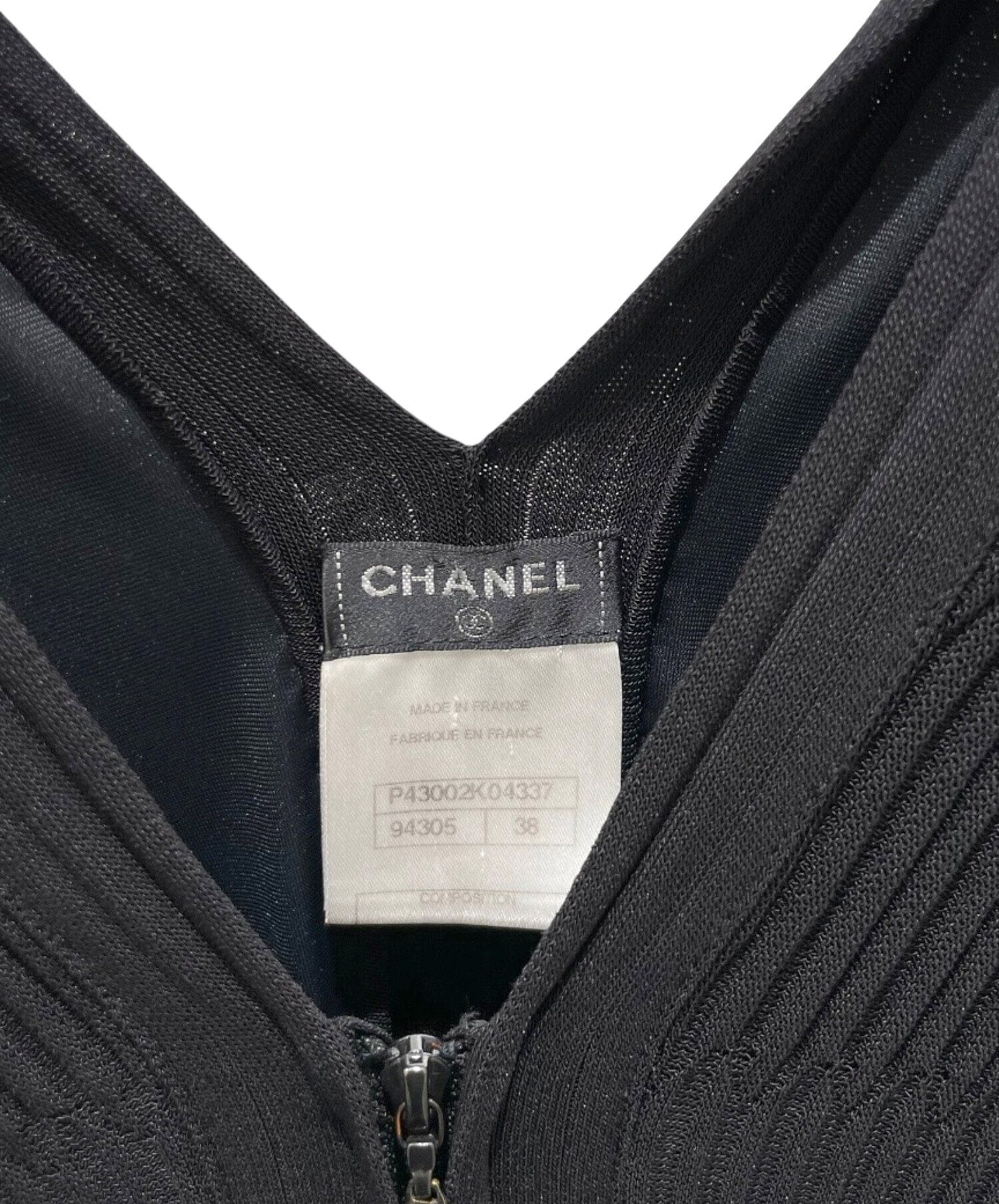 中古・古着通販】CHANEL (シャネル) P43 ベルト付ニットワンピース
