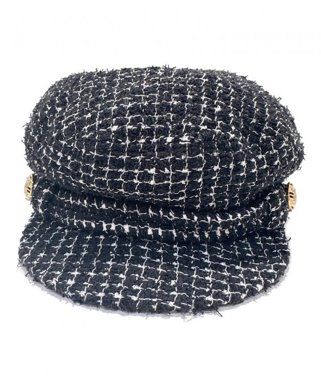 中古・古着通販】CHANEL (シャネル) ココボタンツィードキャスケット