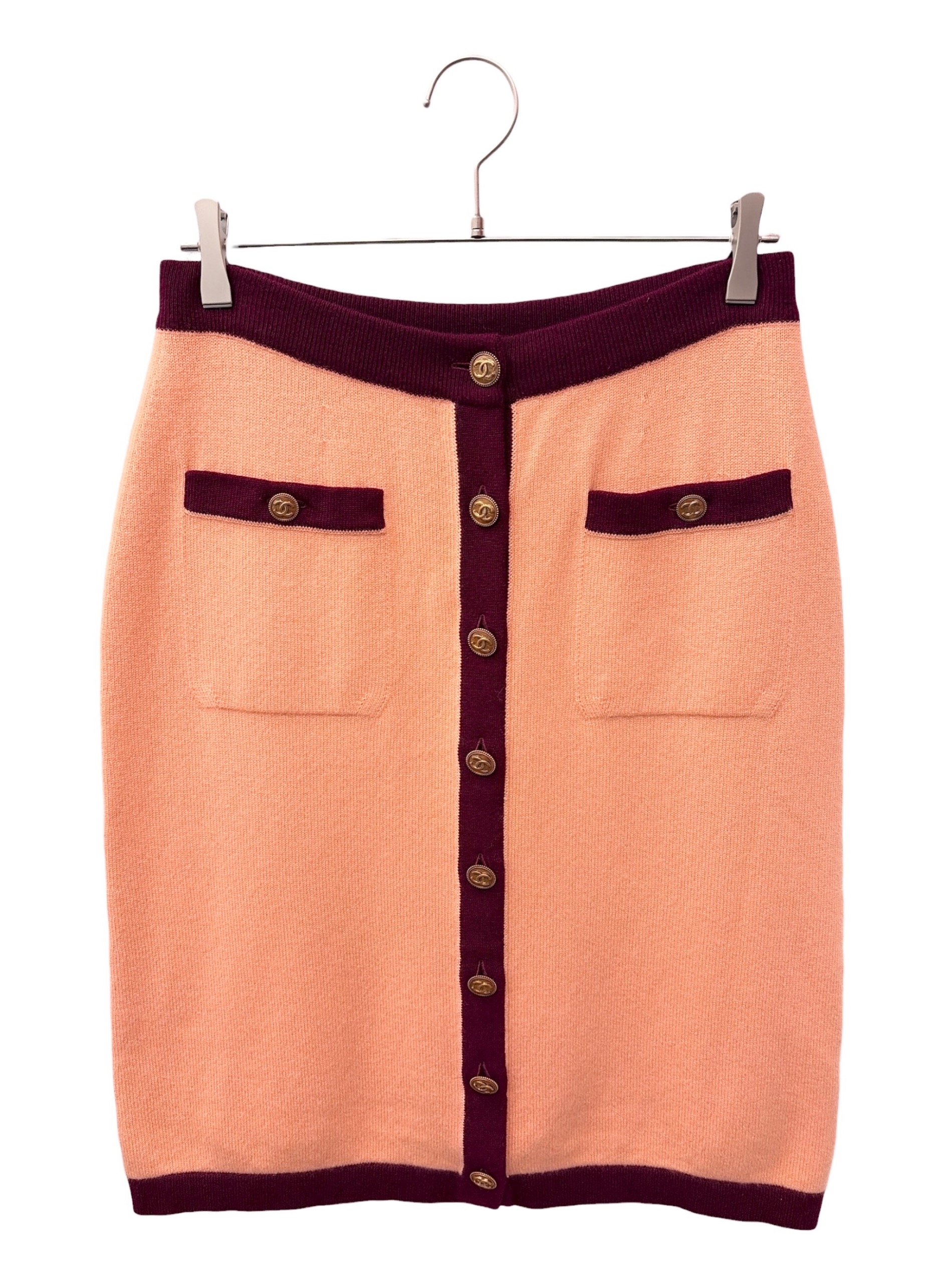 中古・古着通販】CHANEL (シャネル) ニットスカート/カシミヤ100