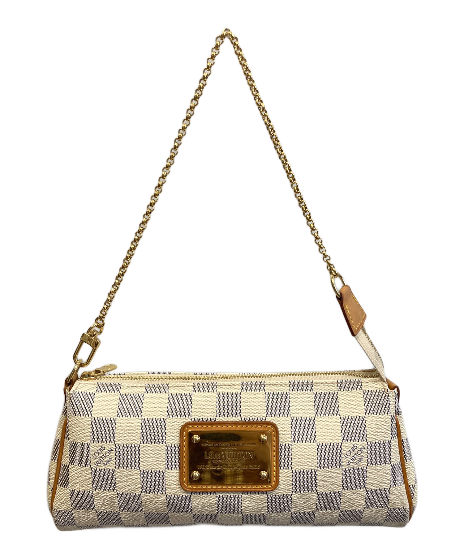 ルイ・ヴィトン ダミエ・アズール エヴァ アクセサリーポーチ ショルダーバッグ 中古・古着通販】LOUIS VUITTON (ルイ ヴィトン) エヴァ/ダミエ