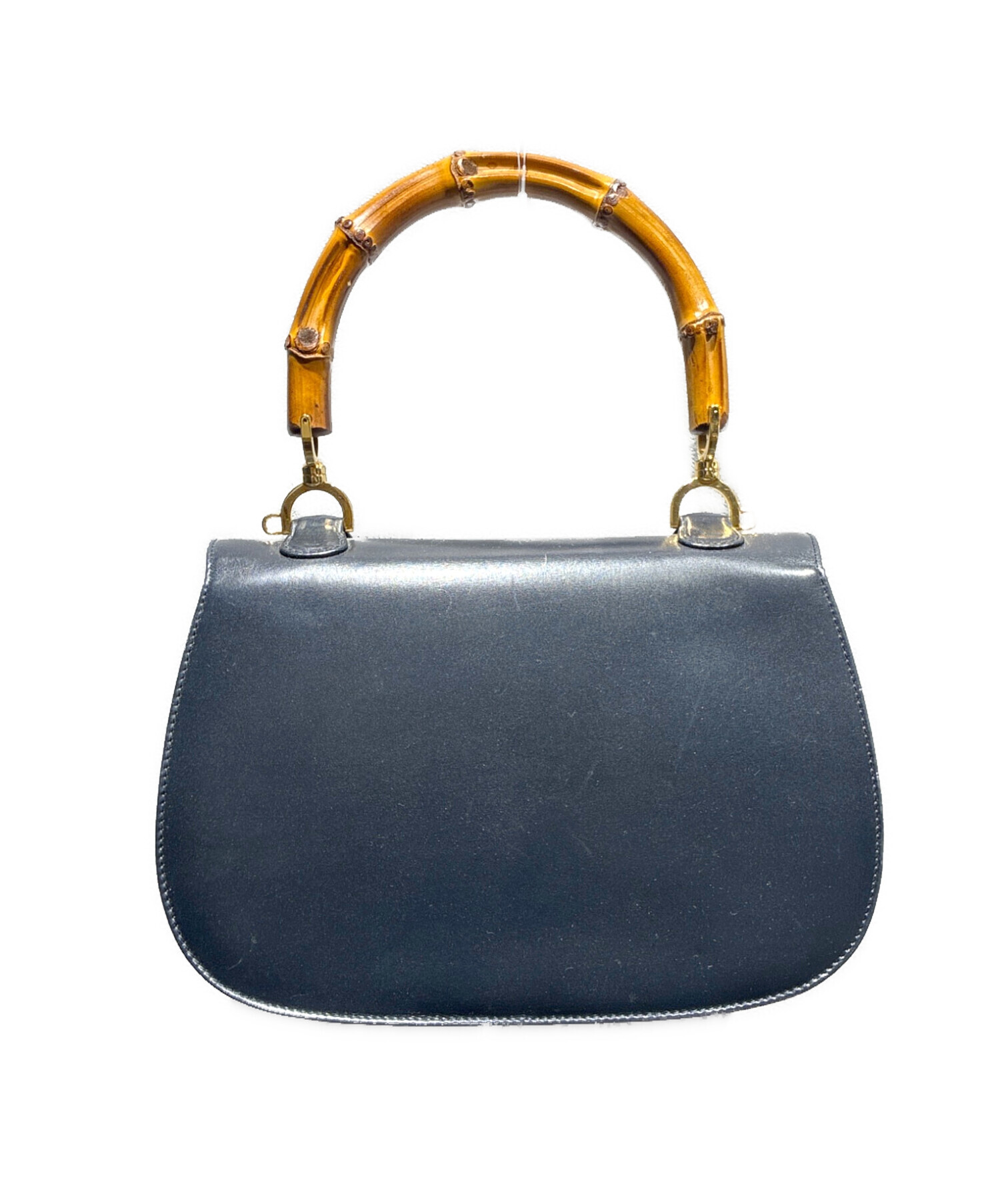 中古・古着通販】GUCCI (グッチ) バンブーハンドバッグ 0633 ブラック