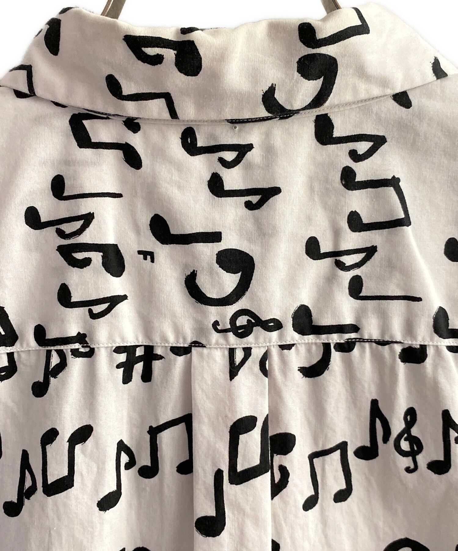 COMME des GARÇONS 音符プリント長袖シャツ SS 中古・古着通販】BLACK COMME des GARCONS (ブラックコムデギャルソン