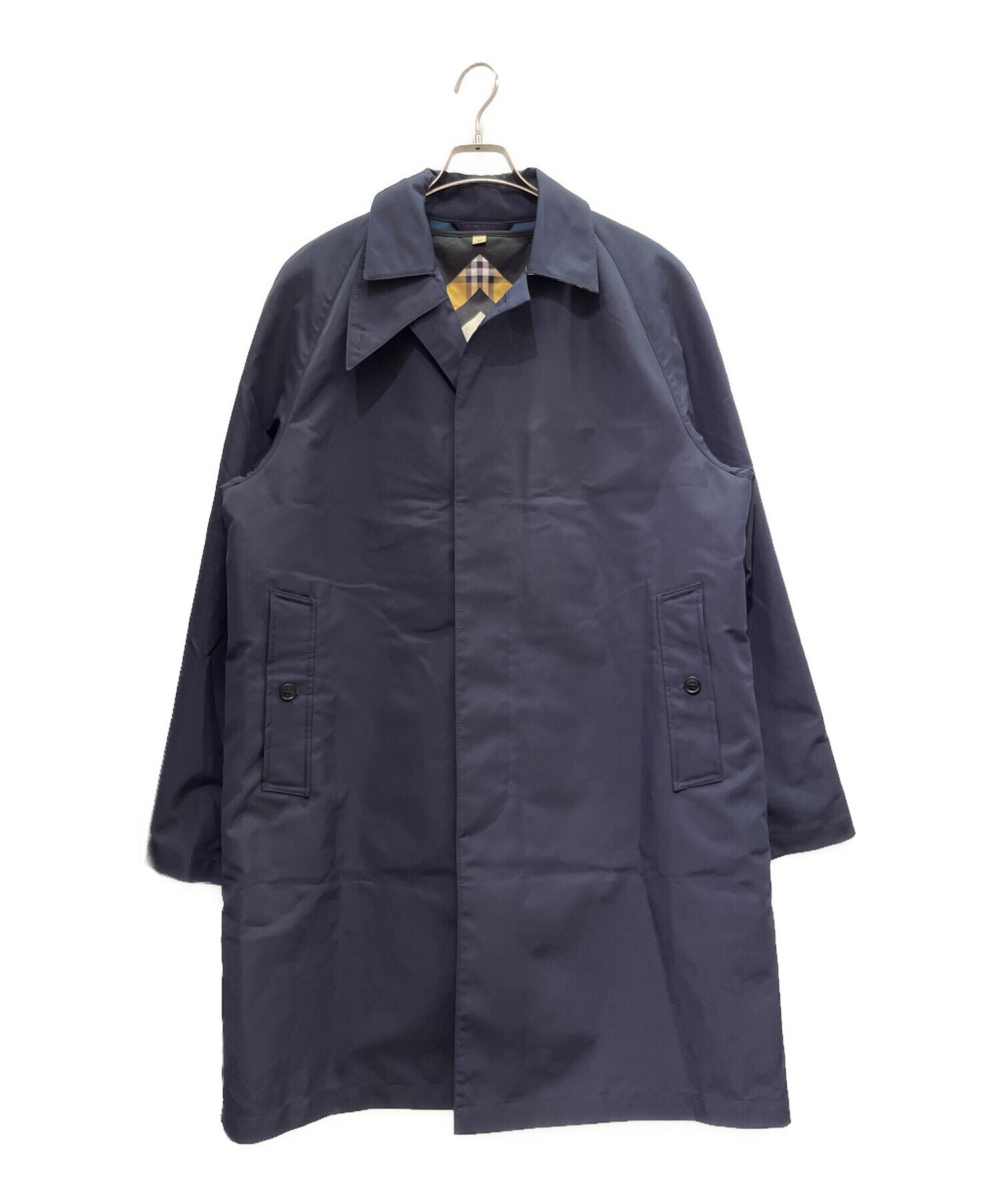 BURBERRY バーバリー ステンカラーコート ライナー付き ネイビー M〜L 中古・古着通販】BURBERRY (バーバリー) ライナー付 ステンカラー
