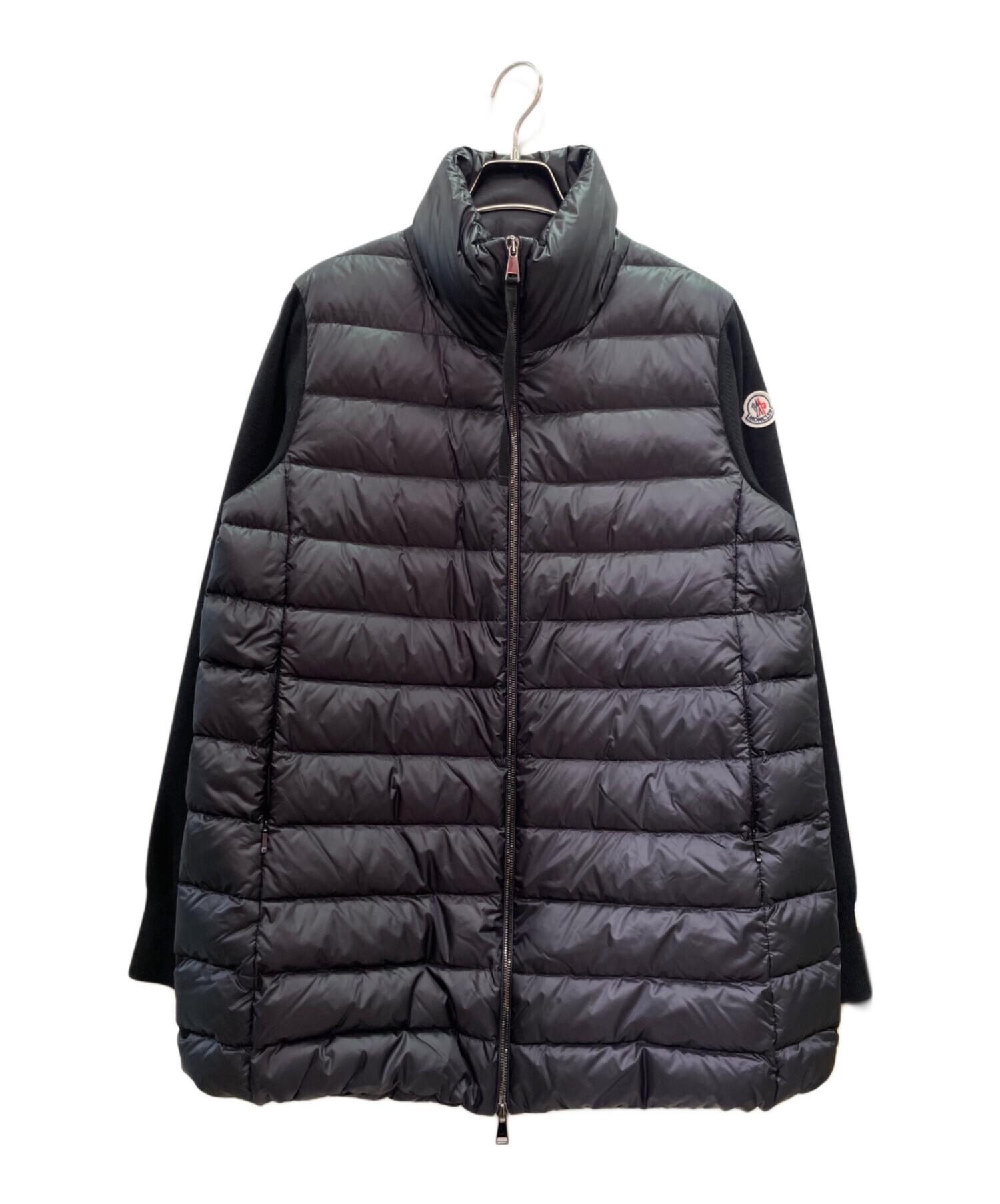 ★MONCLER★モンクレール★ニット切り替えダウンジャケット★ MONCLER (モンクレール) ニット切り替え フルジップ 襟付き ダウン