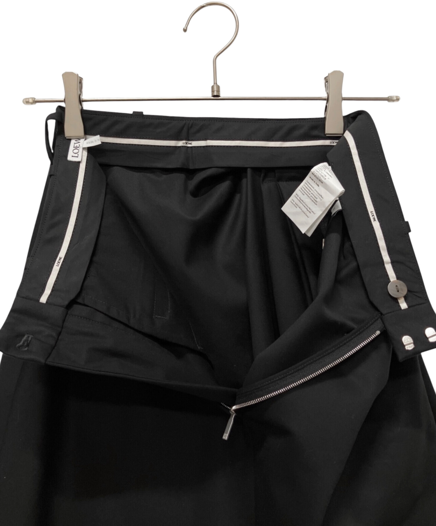 中古・古着通販】LOEWE (ロエベ) ギャザースカート ブラック サイズ:36