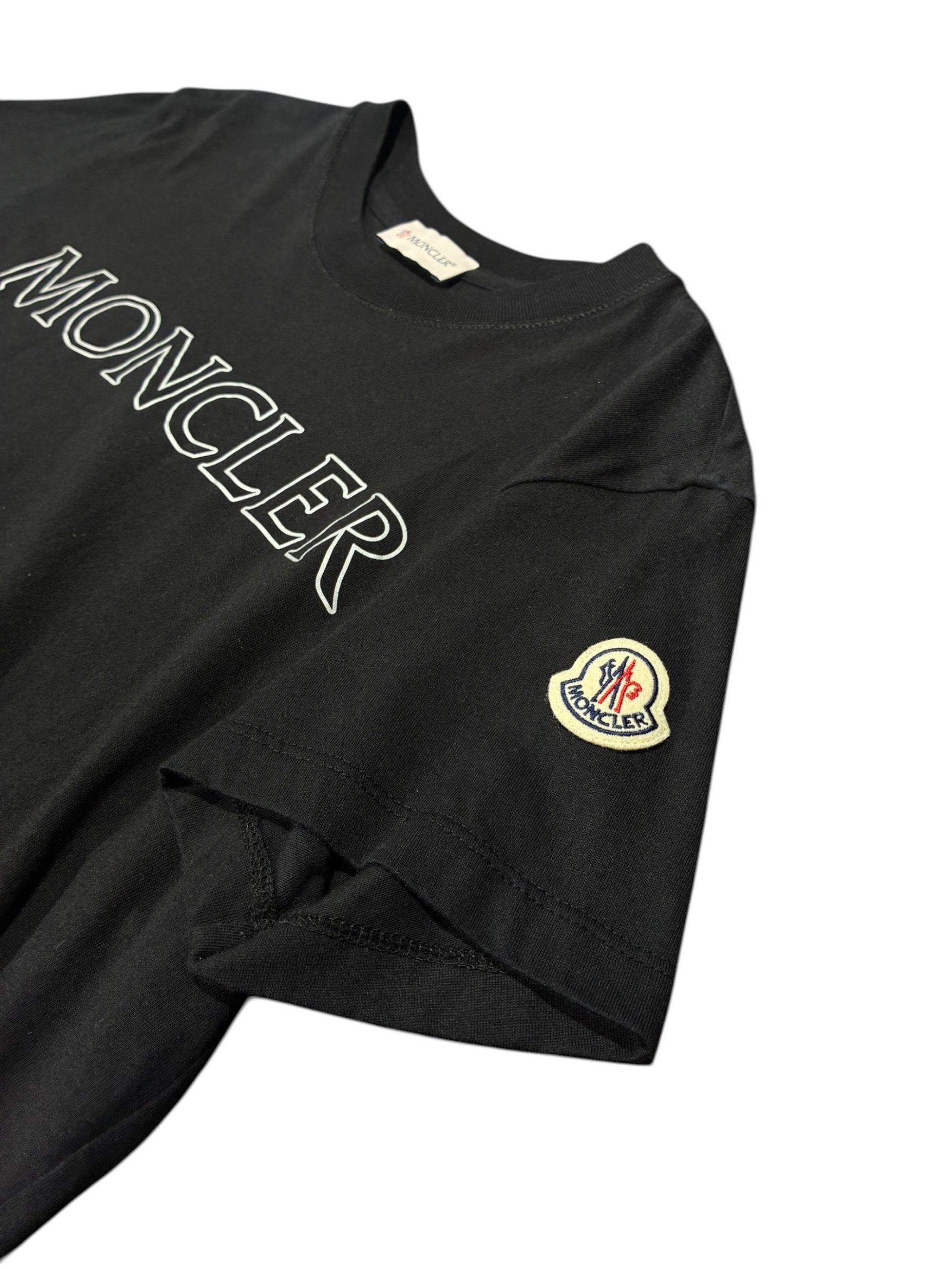 中古・古着通販】MONCLER (モンクレール) ロゴTシャツ ブラック サイズ