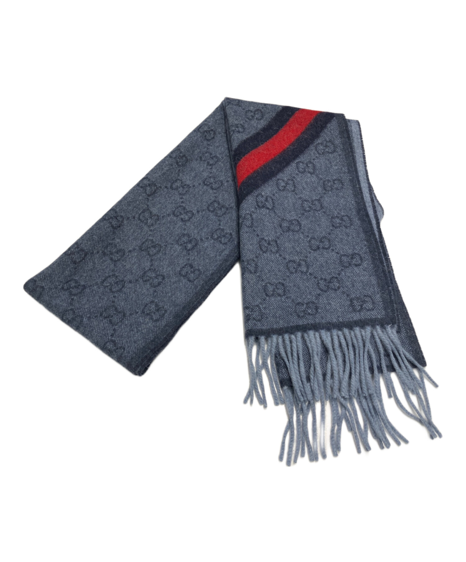 中古・古着通販】GUCCI (グッチ) GGロゴマフラー 570603 3GB18