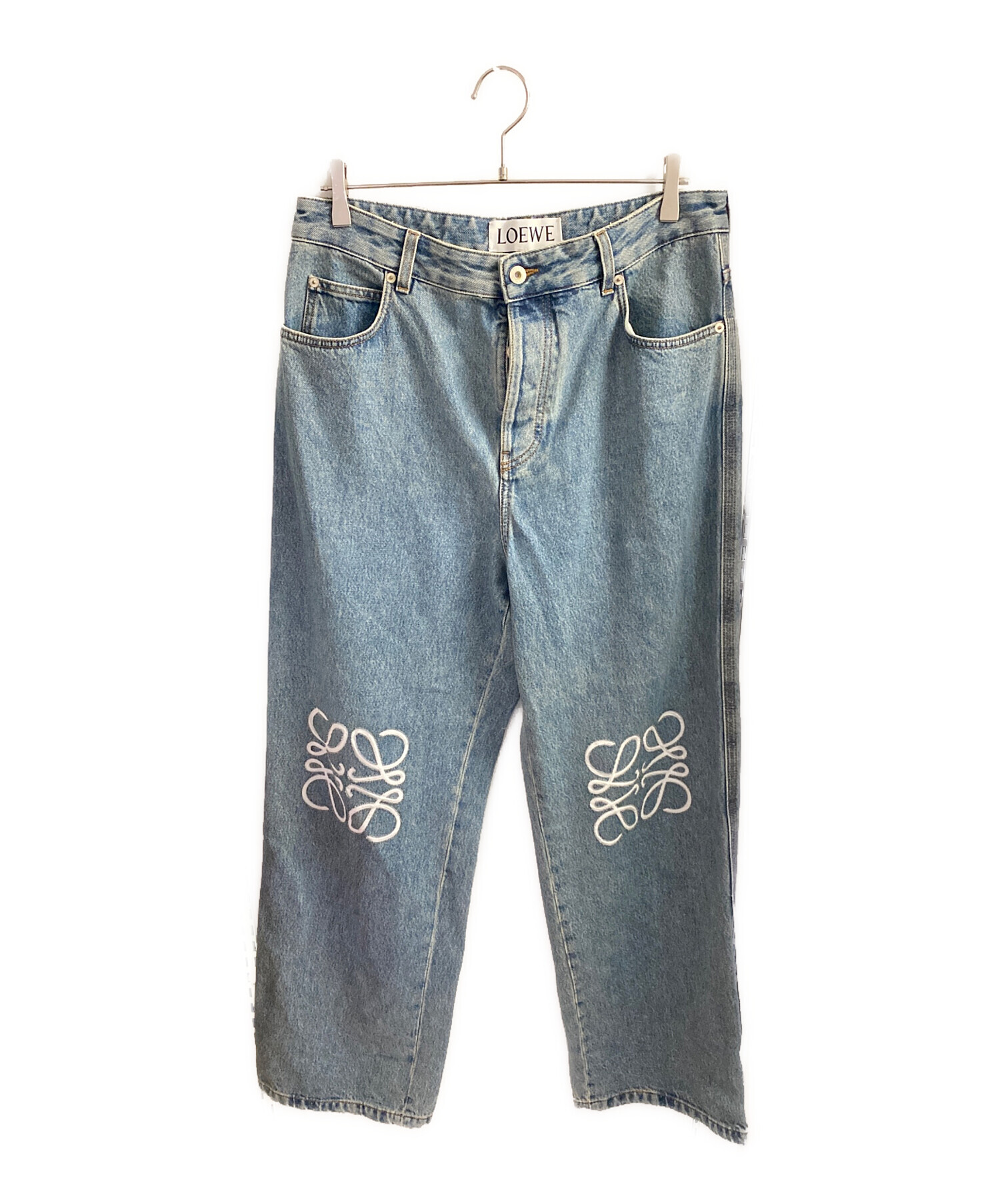 中古・古着通販】LOEWE (ロエベ) アナグラムバギージーンズ ブルー