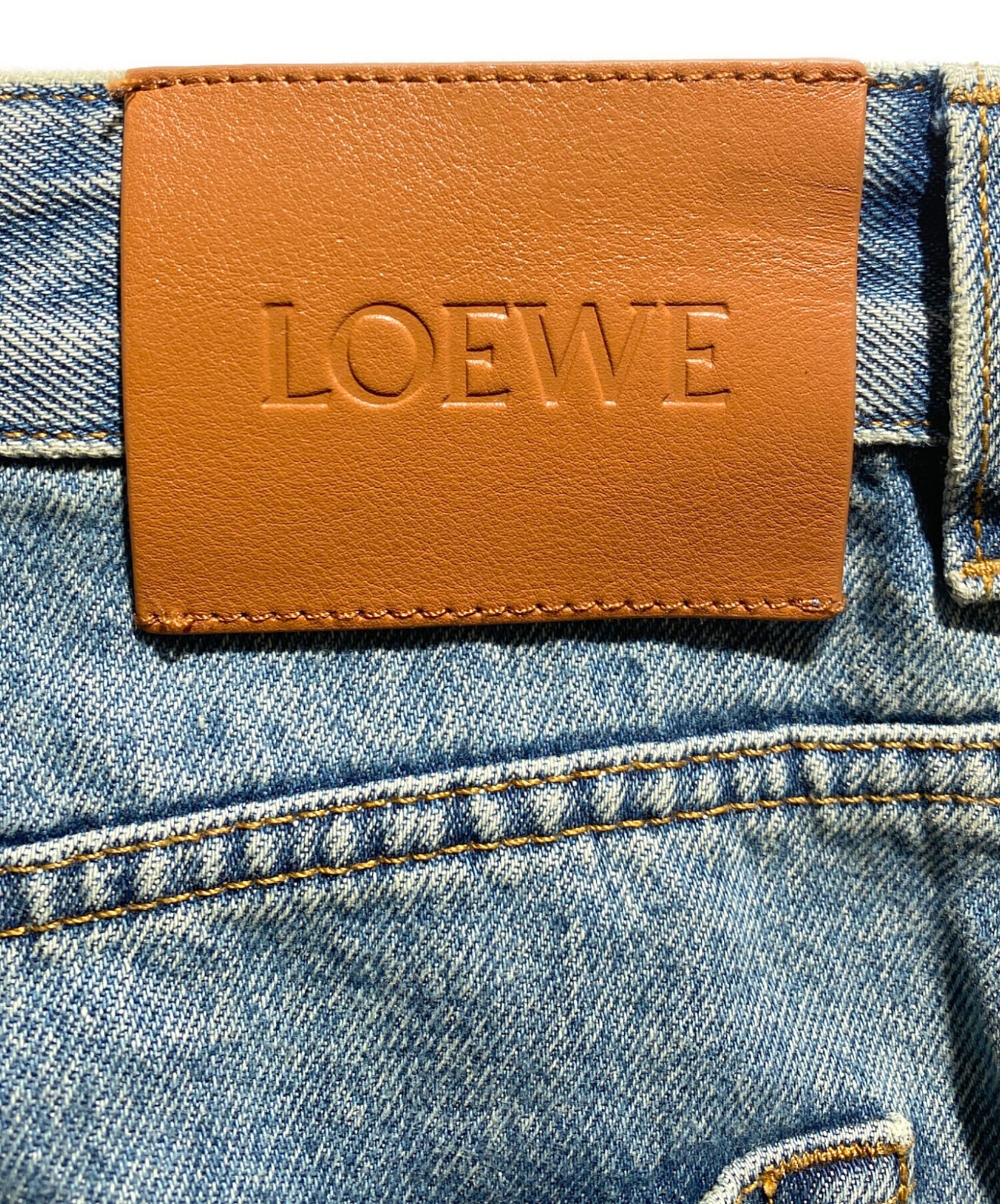 中古・古着通販】LOEWE (ロエベ) アナグラムバギージーンズ ブルー