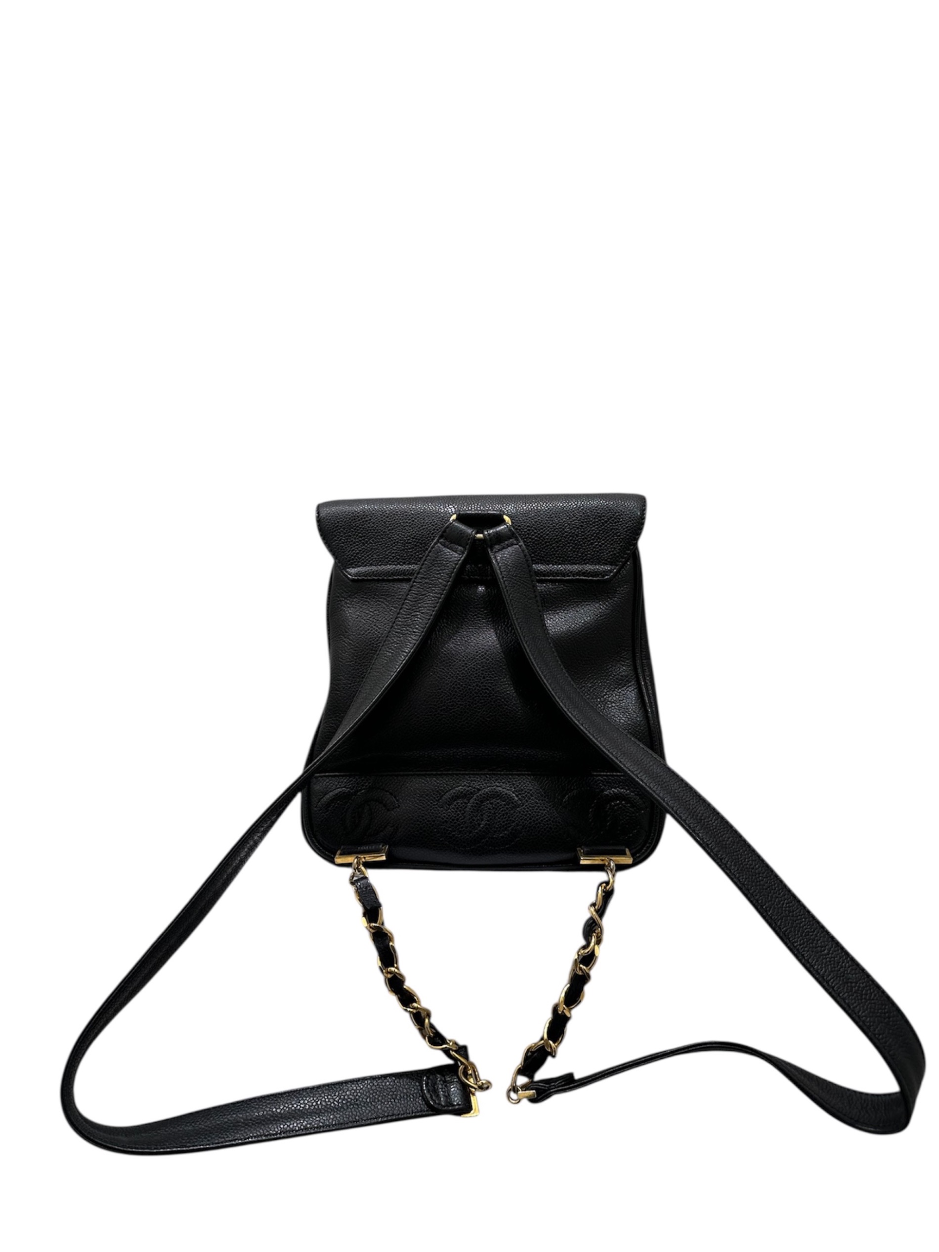 【早い者勝ち】CHANEL トリプルココマーク 黒レザー リュック シャネル 早い者勝ち】CHANEL トリプルココマーク 黒レザー リュック シャネル