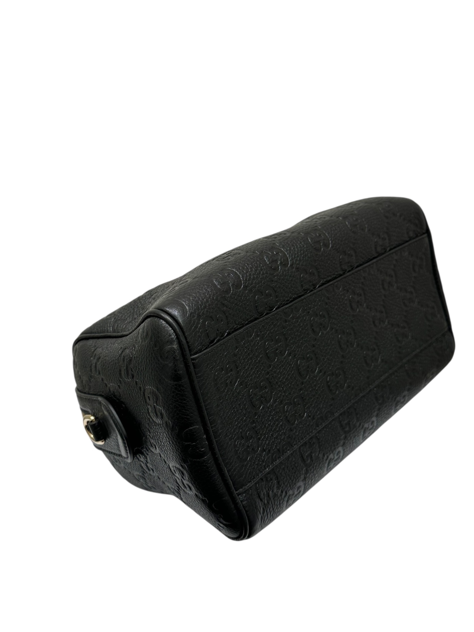 中古・古着通販】GUCCI (グッチ) GGエンブレム ミディアム ボストン