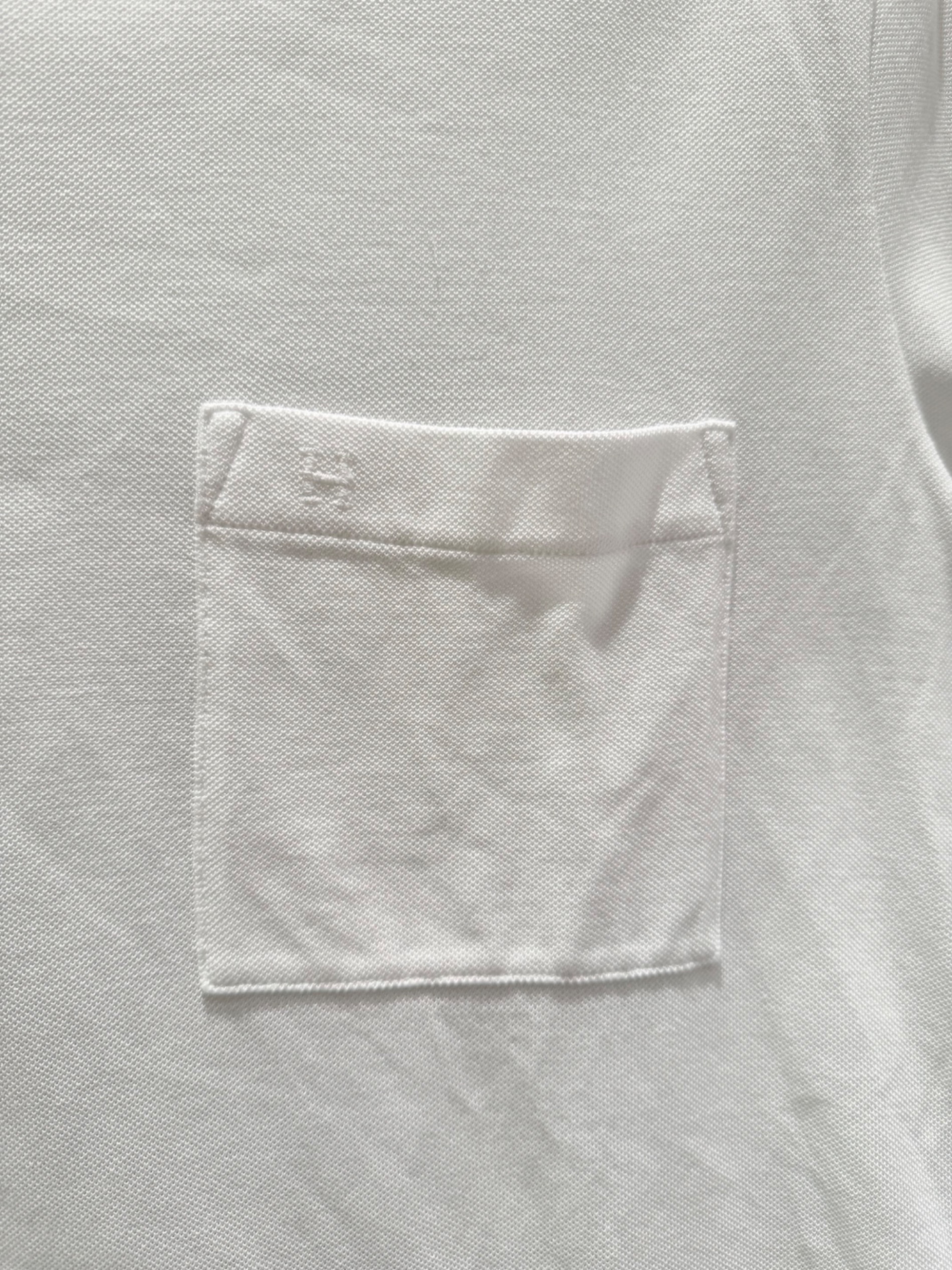 中古・古着通販】HERMES (エルメス) H刺繍 鹿の子ポケットTシャツ
