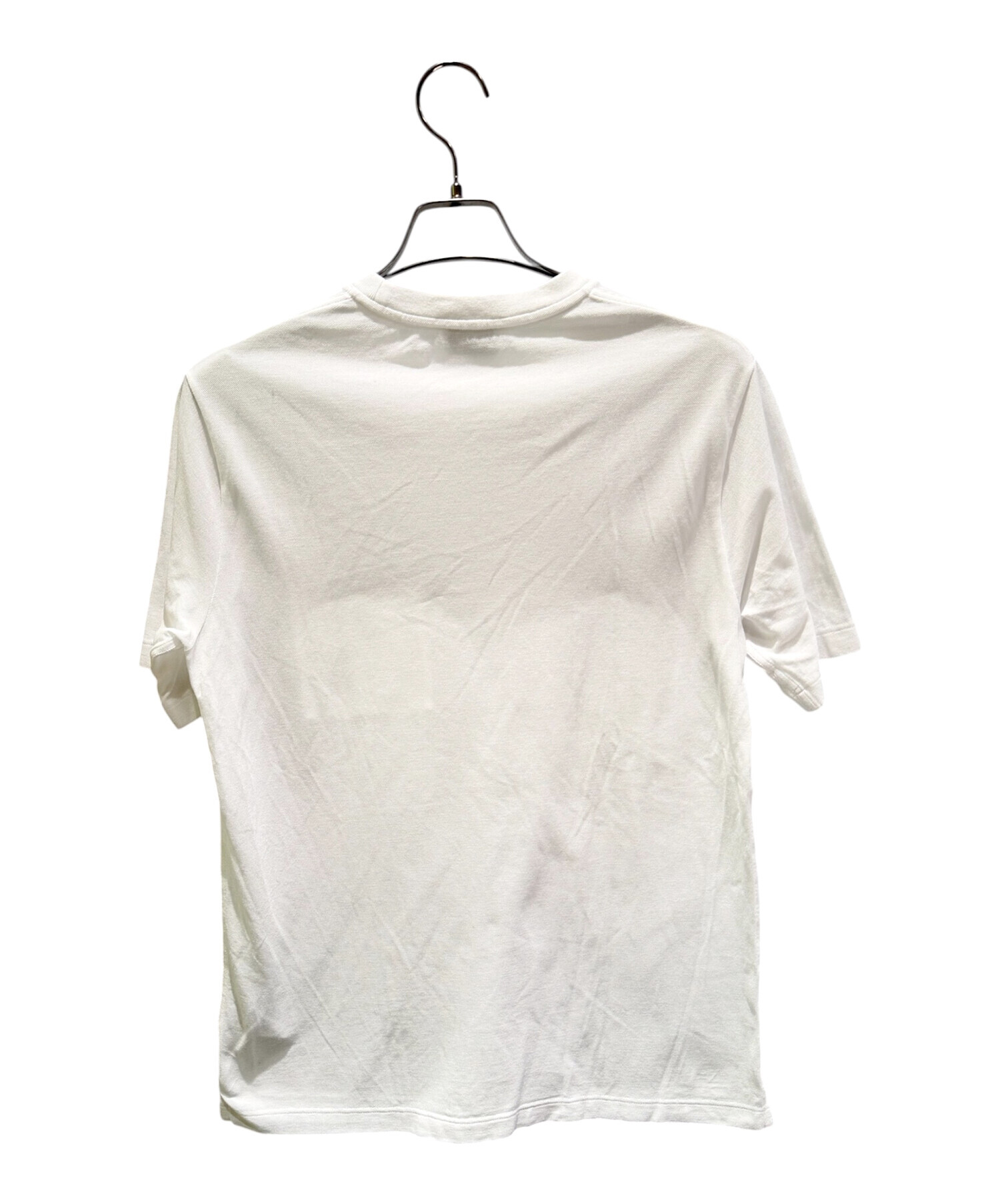 良品【HERMES】Hロゴ/H刺繍鹿の子ポケット/Tシャツ/Lサイズ/ HERMES(エルメス) Pocket Striped S/S T-Shirt H 刺繍 ポケット