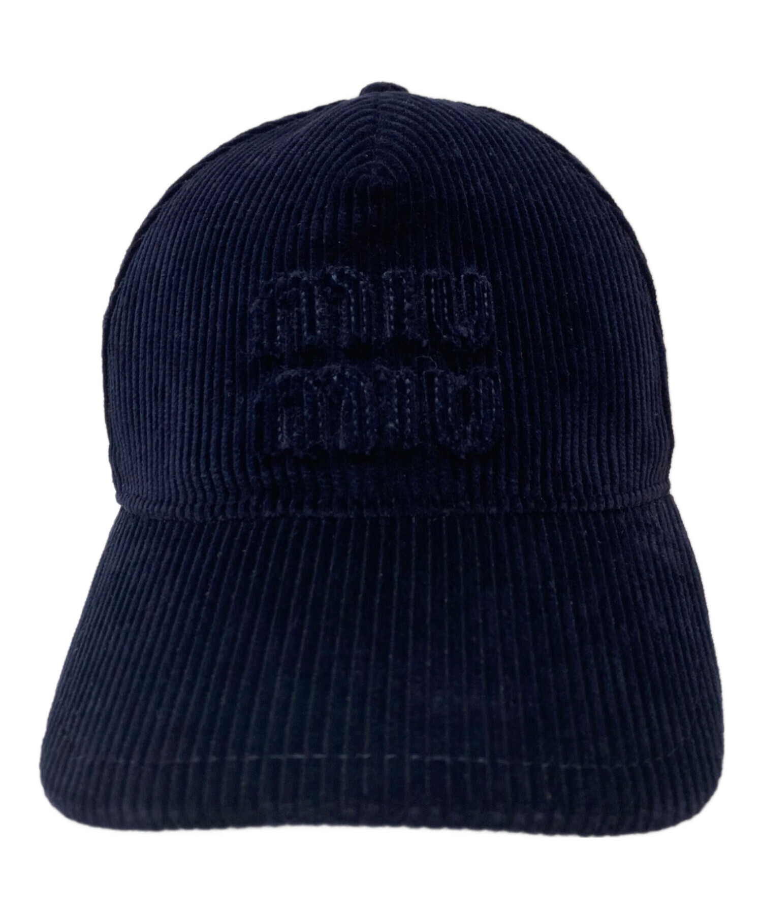 中古・古着通販】MIU MIU (ミュウミュウ) コーデュロイロゴキャップ