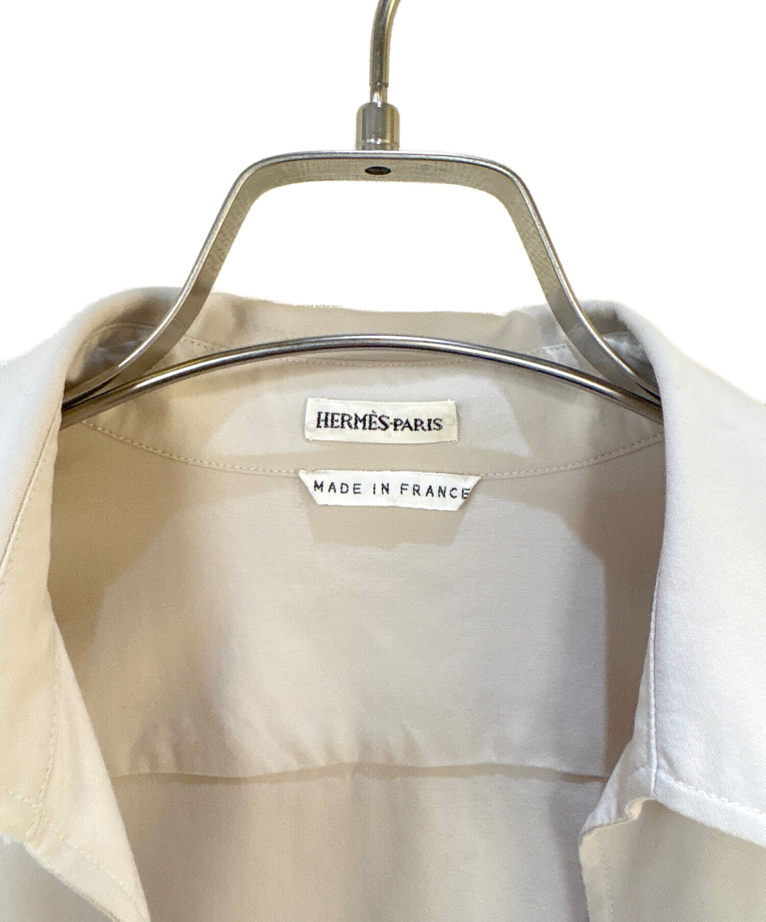 HERMES エルメス カジュアルシャツ S ベージュ 【古着】【中古】【送料無料】 HERMES（エルメス） | シャツの古着・中古通販 | 【公式】RAGTAG