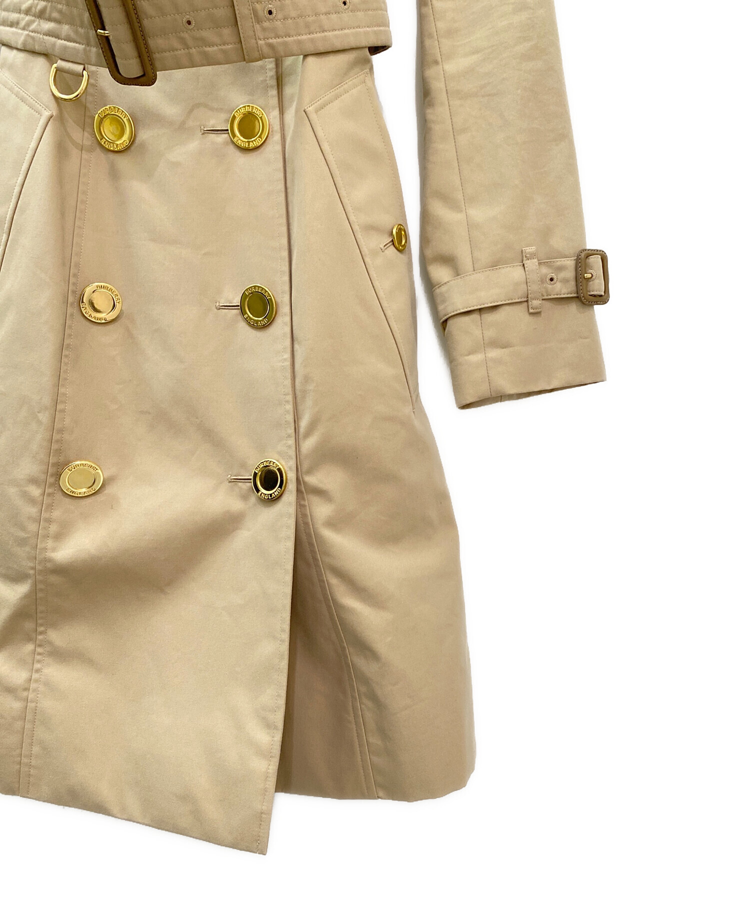 未使用級バーバリー トレンチコート サイズ　レディース 中古・古着通販】BURBERRY (バーバリー) トレンチコート カーキ サイズ