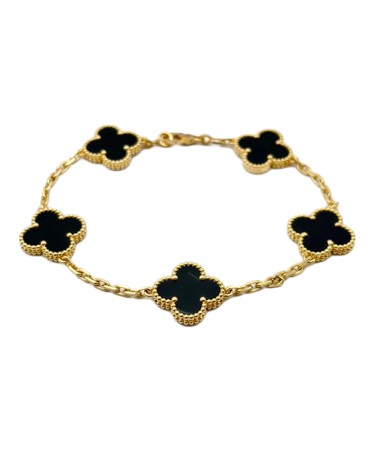 中古・古着通販】VAN CLEEF & ARPELS Vintage Alhambra Onyx Bracelet
