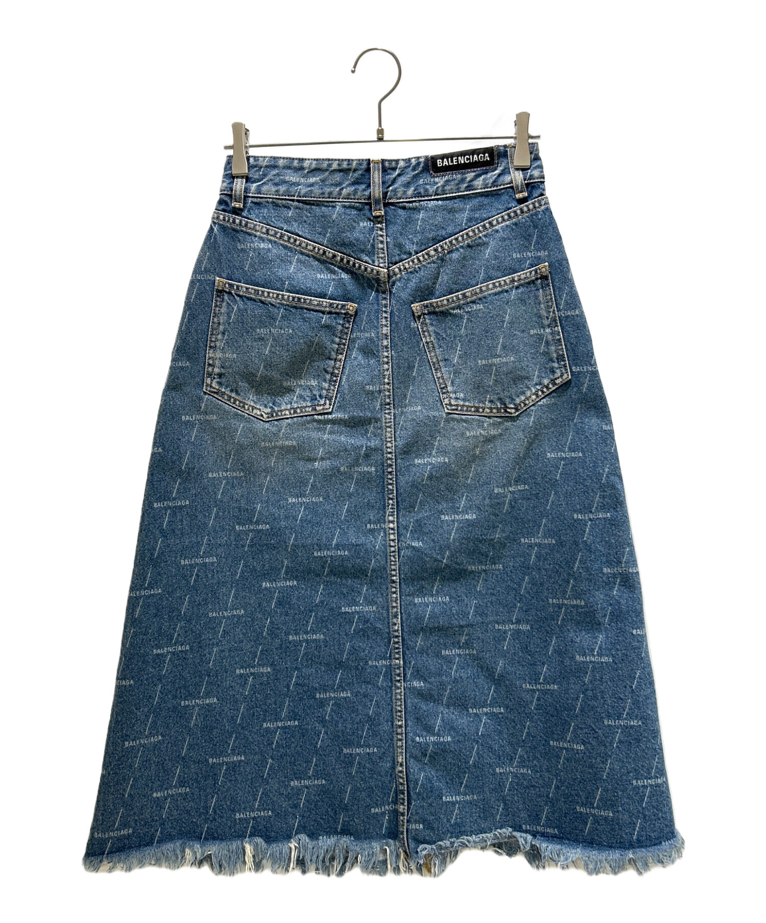 中古・古着通販】BALENCIAGA (バレンシアガ) ロゴデニムスカート
