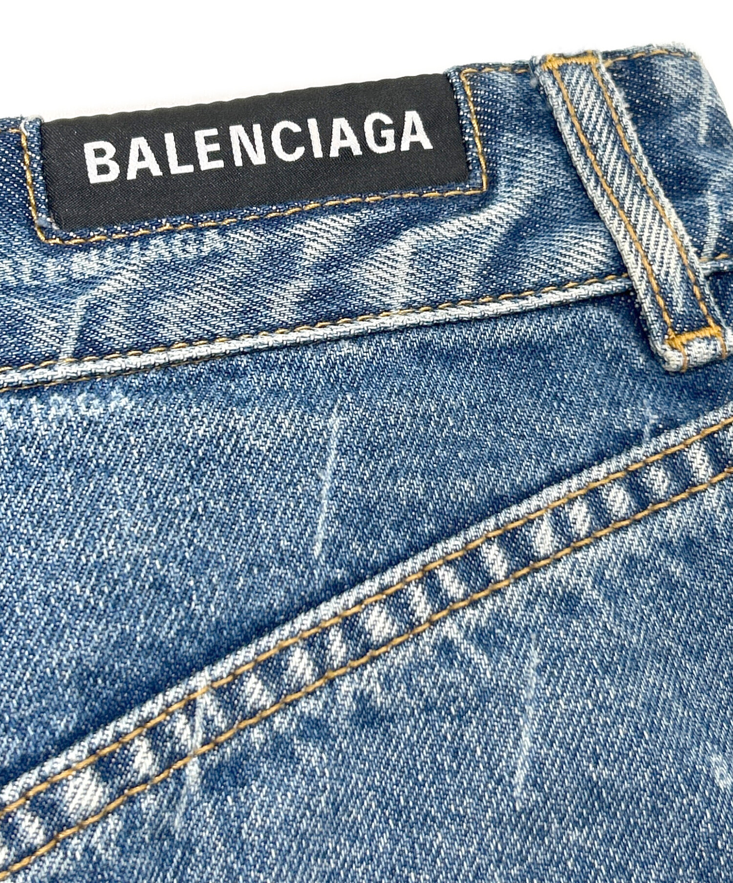 中古・古着通販】BALENCIAGA (バレンシアガ) ロゴデニムスカート