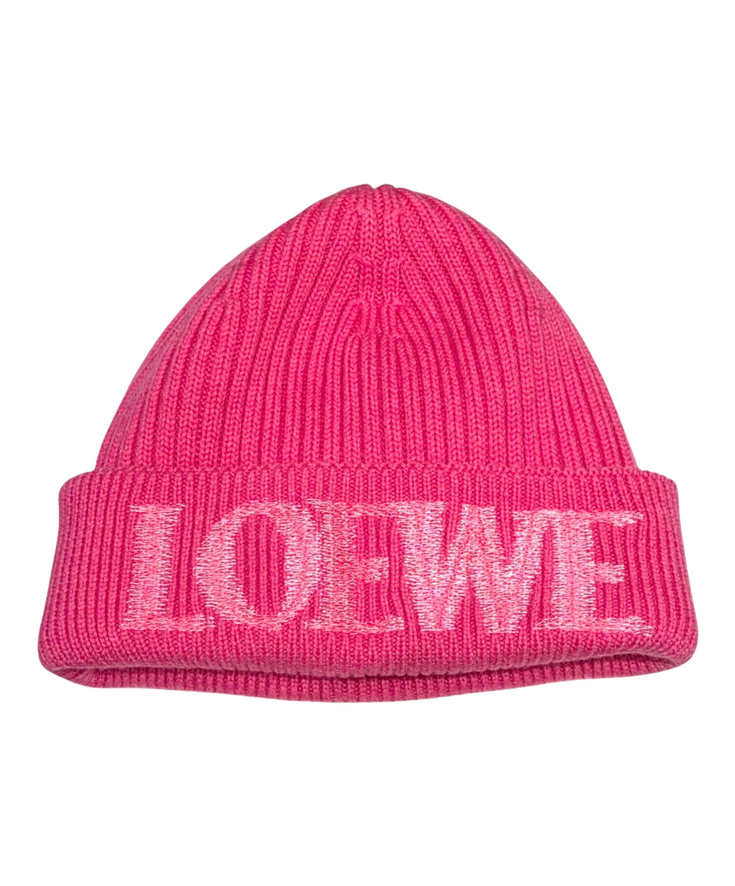 中古・古着通販】LOEWE (ロエベ) ロゴエンブロイダリービーニー ピンク