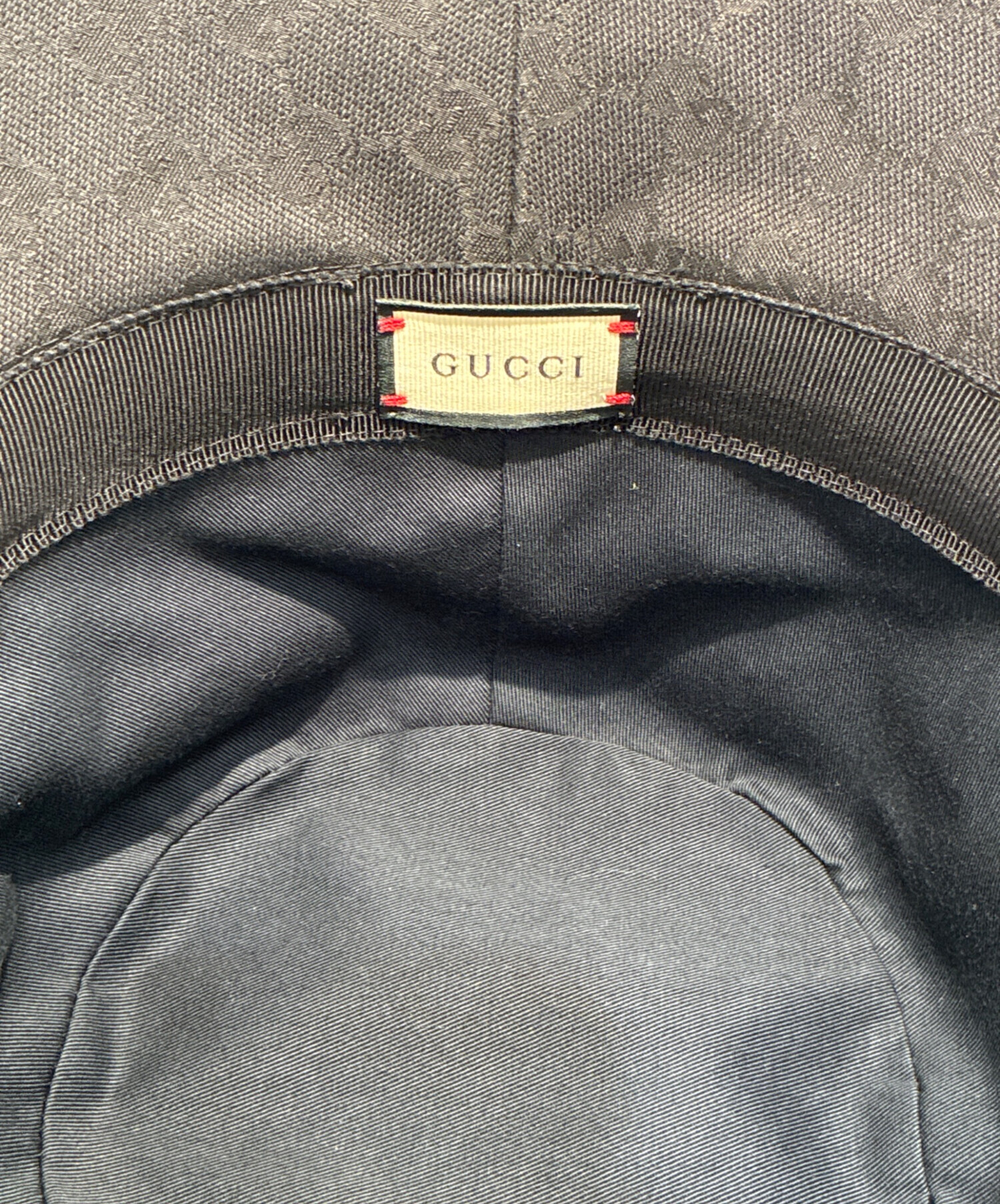 【最終お値下げ】 GGキャンバス フェドラハット M58cm 中古・古着通販】GUCCI (グッチ) GGキャンバスフェドラハット ブラック