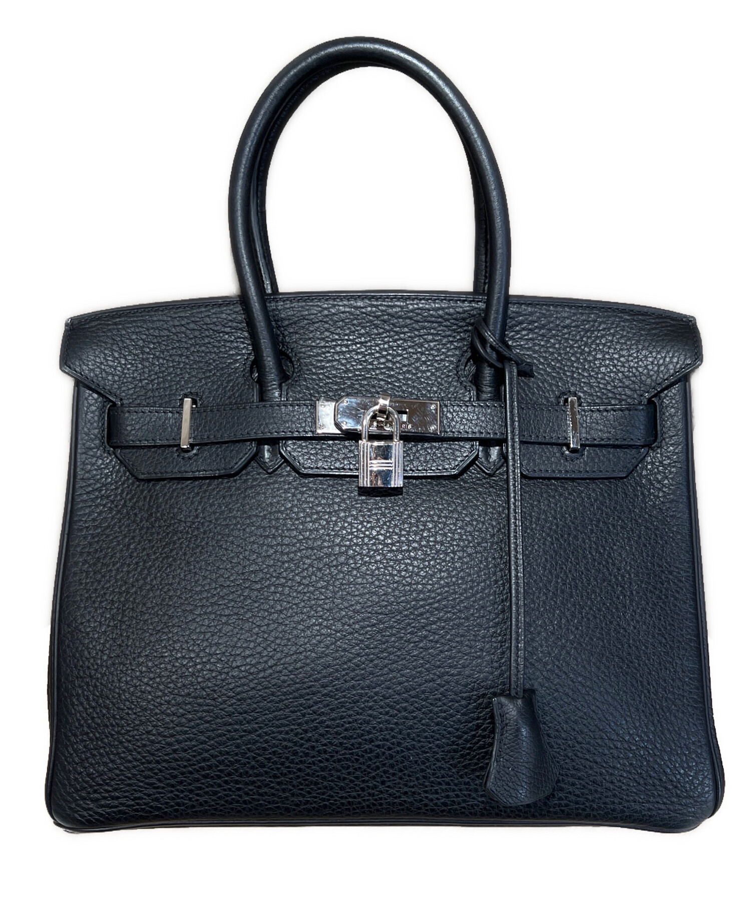 エルメス HERMES  バーキン30 シルバー金具  ハンドバッグ トゴ レディース  中古 中古・古着通販】HERMES (エルメス) バーキン30/シルバー金具/トゴ/□H