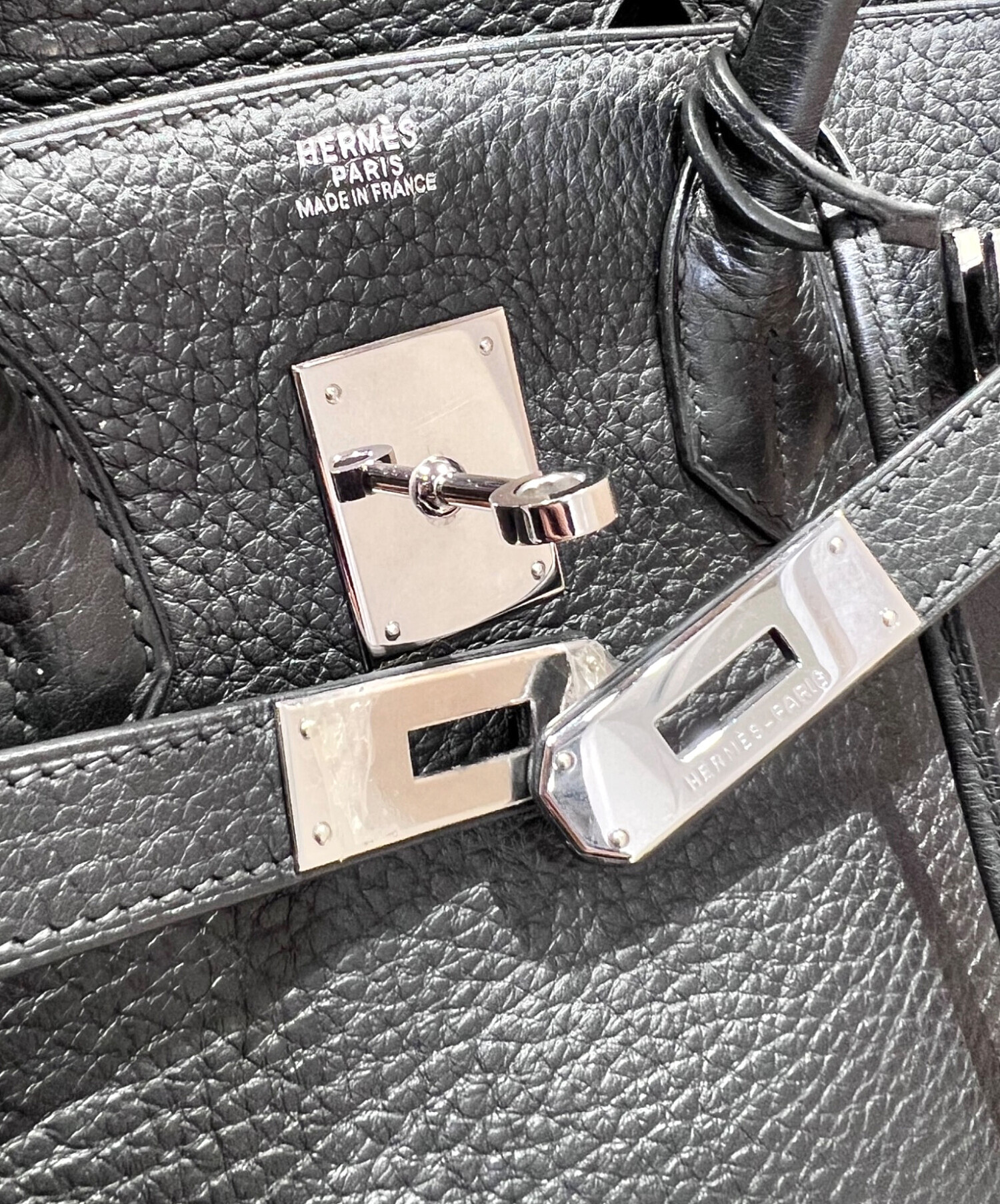 エルメス HERMES  バーキン30 シルバー金具  ハンドバッグ トゴ レディース  中古 中古・古着通販】HERMES (エルメス) バーキン30/シルバー金具/トゴ/□H
