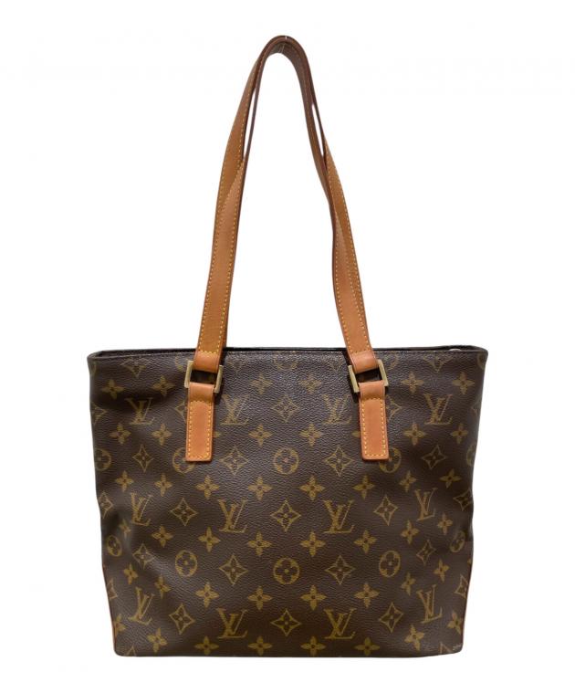 Louis Vuitton ダークブラウン トートバッグ カバピアノ 中古・古着通販】LOUIS VUITTON (ルイ ヴィトン) カバピアノ ブラウン