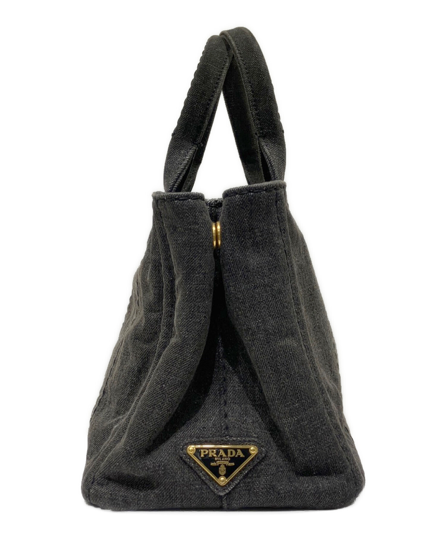 中古・古着通販】PRADA (プラダ) カナパ 2WAYキャンバスバッグ グレー