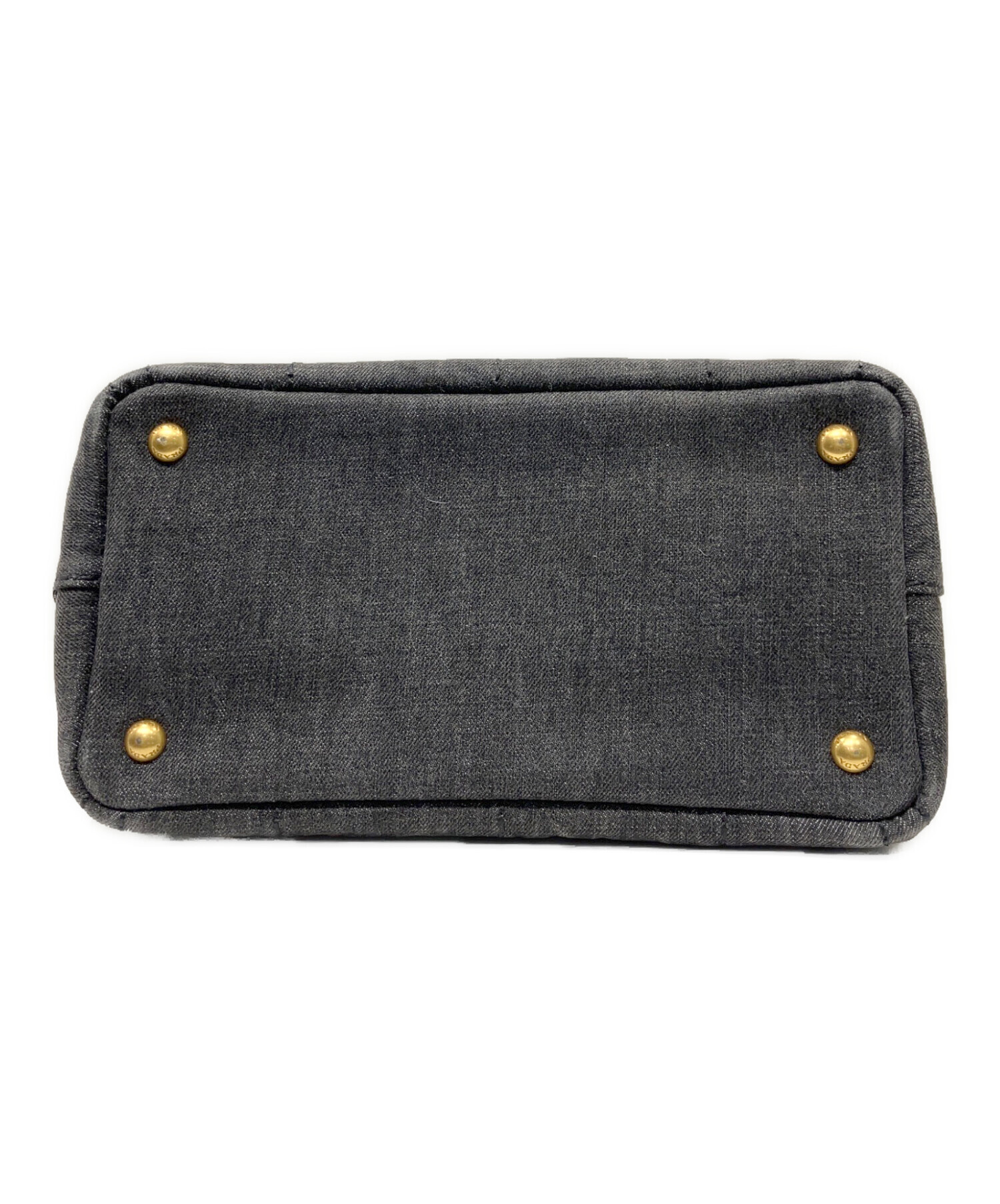 中古・古着通販】PRADA (プラダ) カナパ 2WAYキャンバスバッグ グレー 
