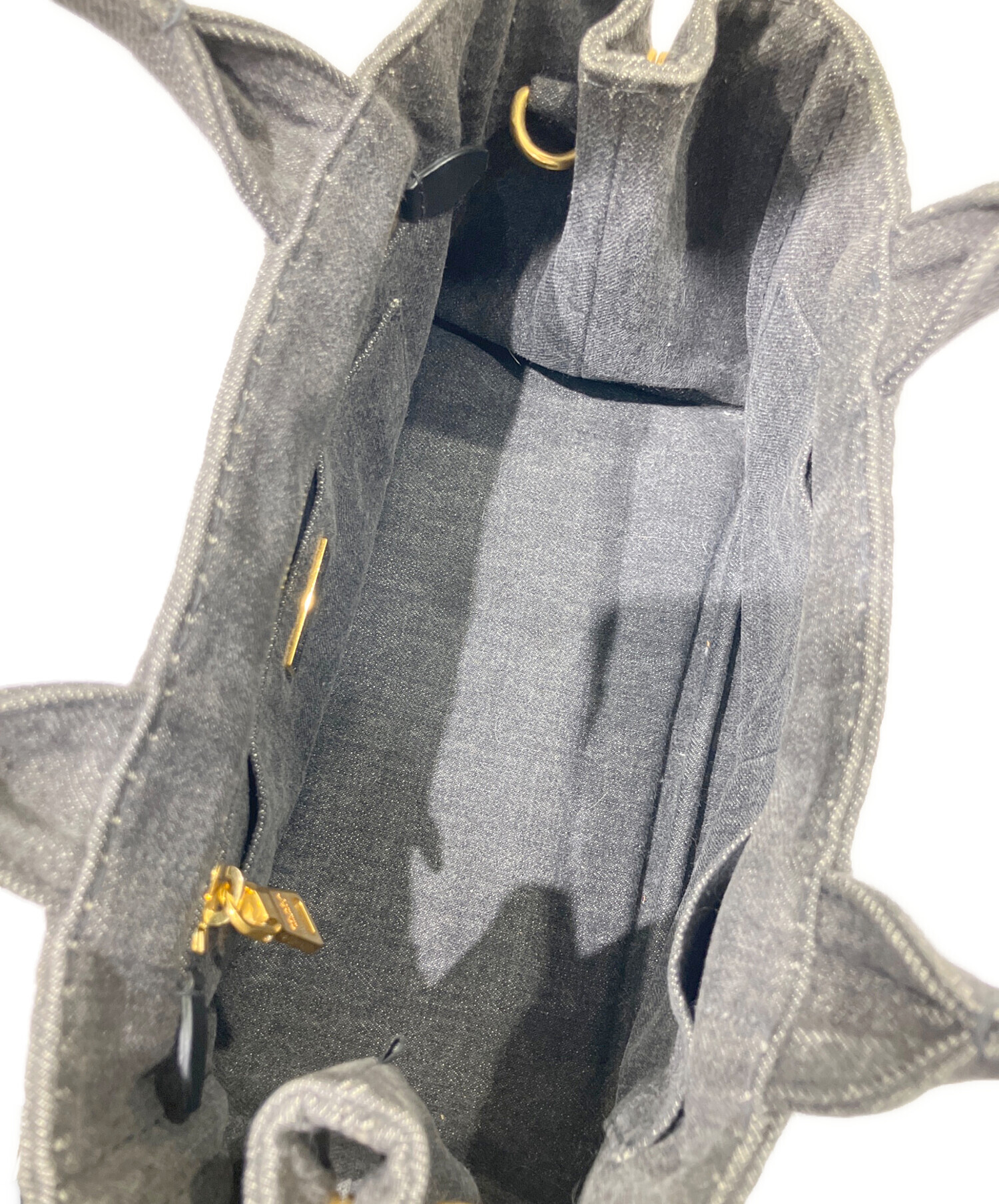 中古・古着通販】PRADA (プラダ) カナパ 2WAYキャンバスバッグ グレー