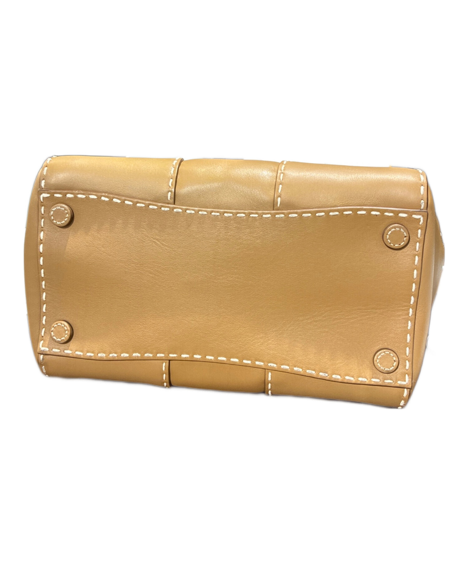 中古・古着通販】PRADA (プラダ) レザートートバッグ/ハンドバッグ 