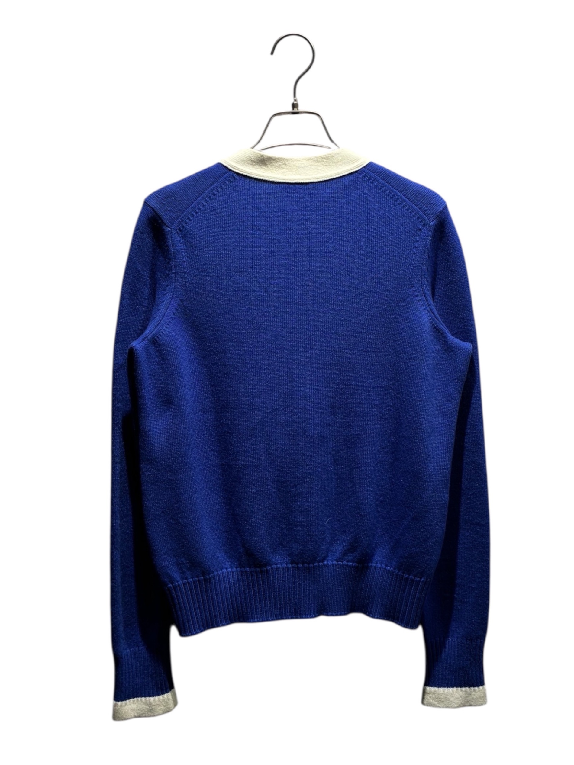 CHANEL ベルト付スカイブルー カーディガン 36 中古・古着通販】CHANEL (シャネル) カーディガン ブルー サイズ:36