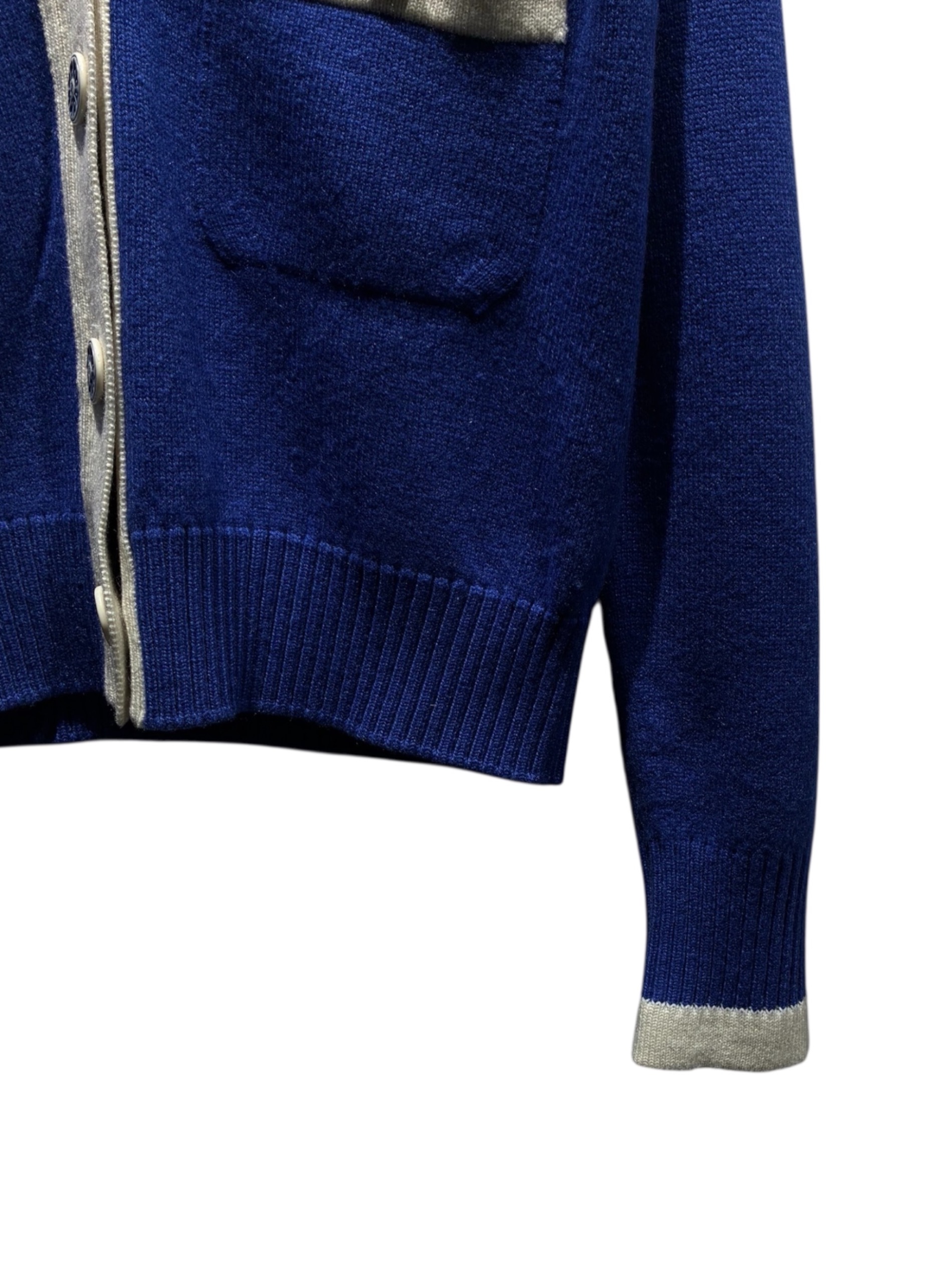 CHANEL ベルト付スカイブルー カーディガン 36 中古・古着通販】CHANEL (シャネル) カーディガン ブルー サイズ:36