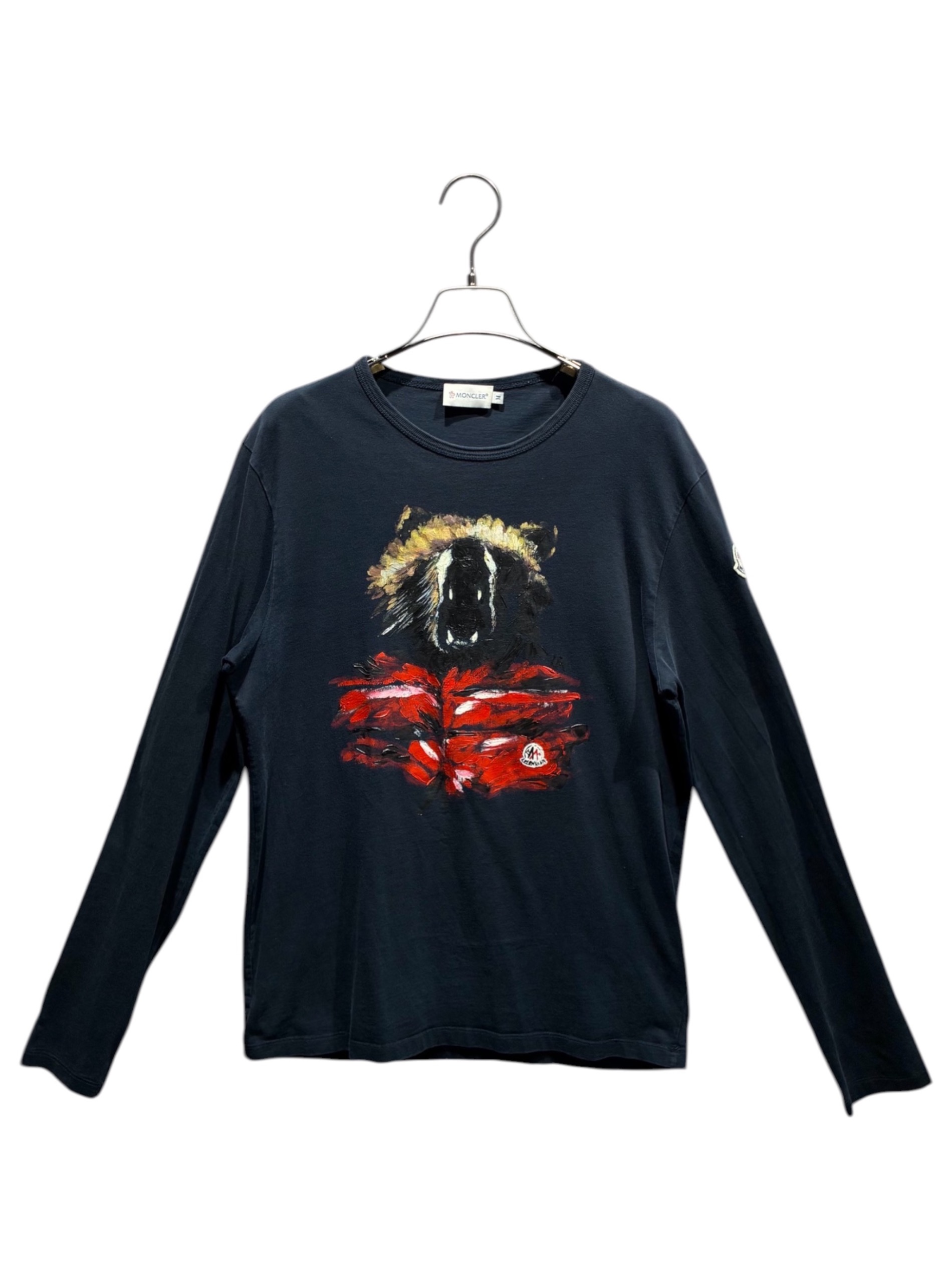 中古・古着通販】MONCLER (モンクレール) 長袖Tシャツ ネイビー サイズ