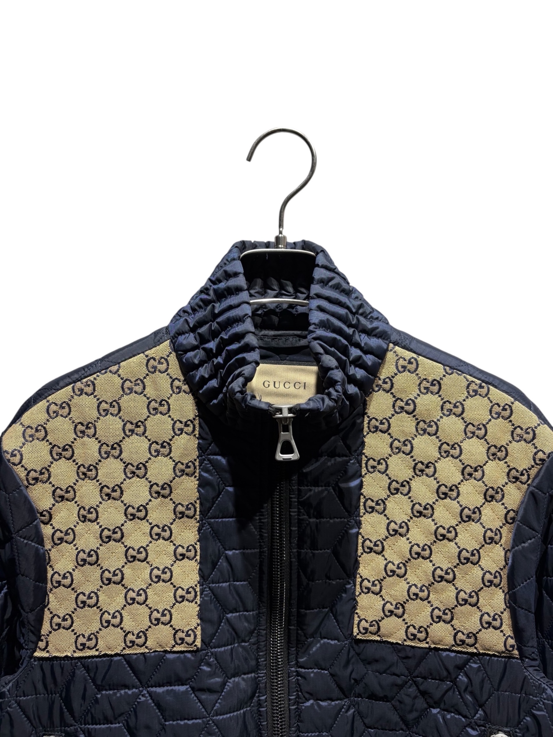 中古・古着通販】GUCCI (グッチ) GGファブリック切替キルティング