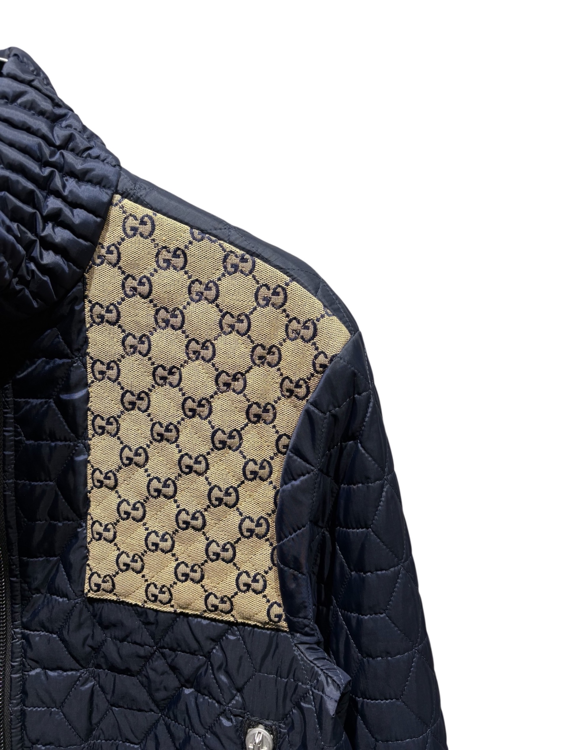 中古・古着通販】GUCCI (グッチ) GGファブリック切替キルティング
