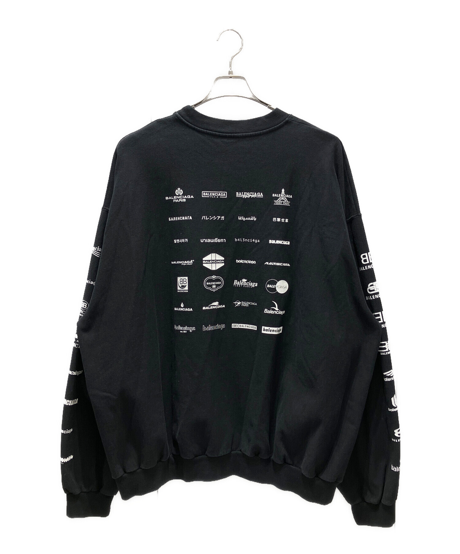 中古・古着通販】BALENCIAGA (バレンシアガ) logo print sweatshirt