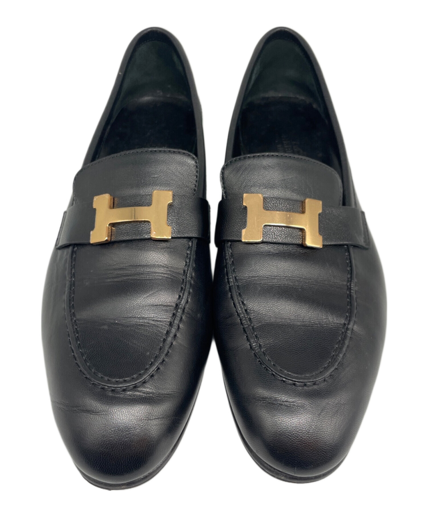 中古・古着通販】HERMES (エルメス) コンスタンスローファー ブラック