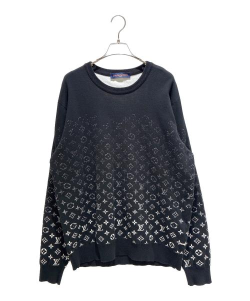 明日には消す LOUIS VUITTON クルーネックセーター 黒 中古・古着通販】LOUIS VUITTON (ルイ ヴィトン) モノグラム