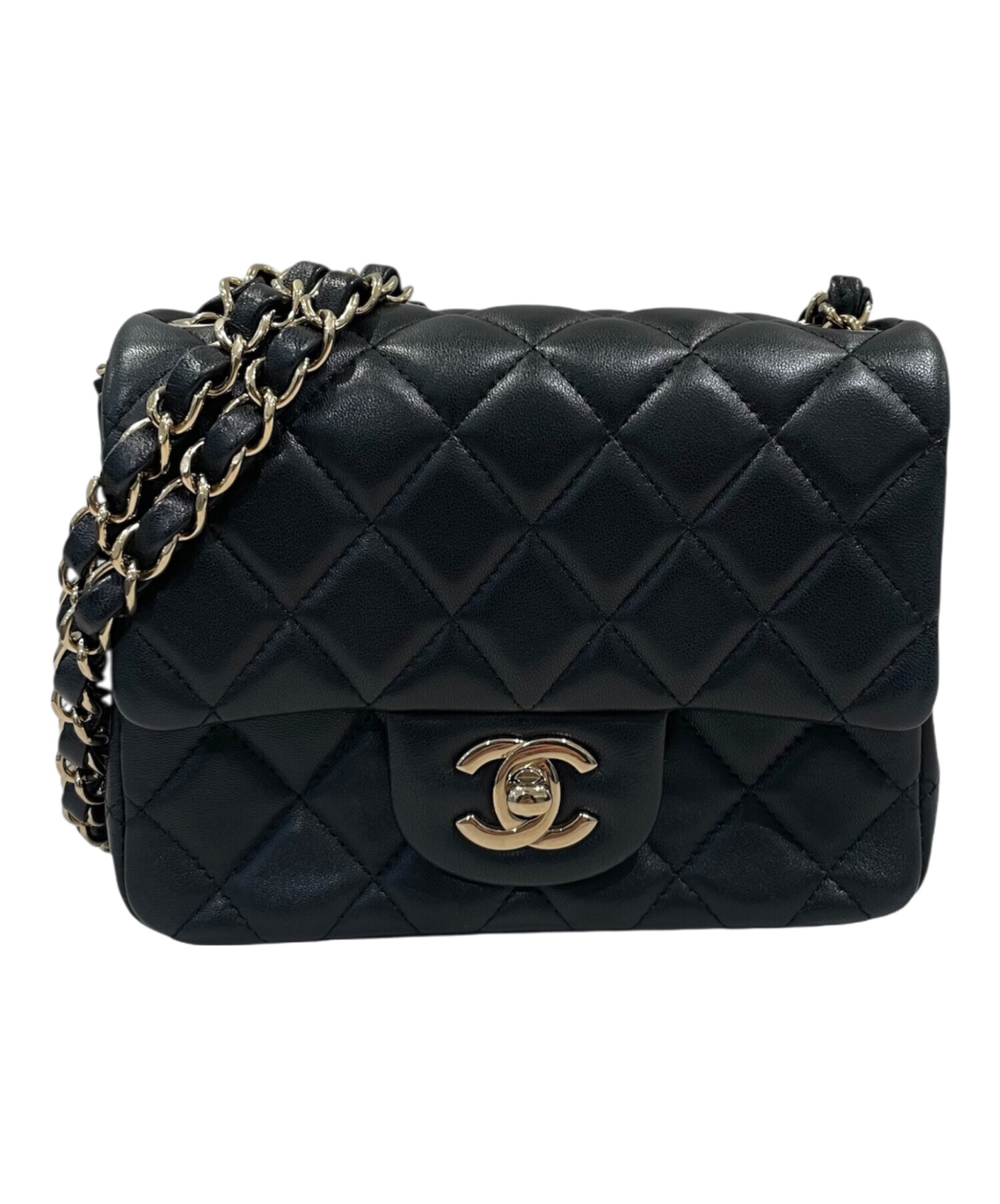 中古・古着通販】CHANEL (シャネル) ミニマトラッセ17 ブラック サイズ